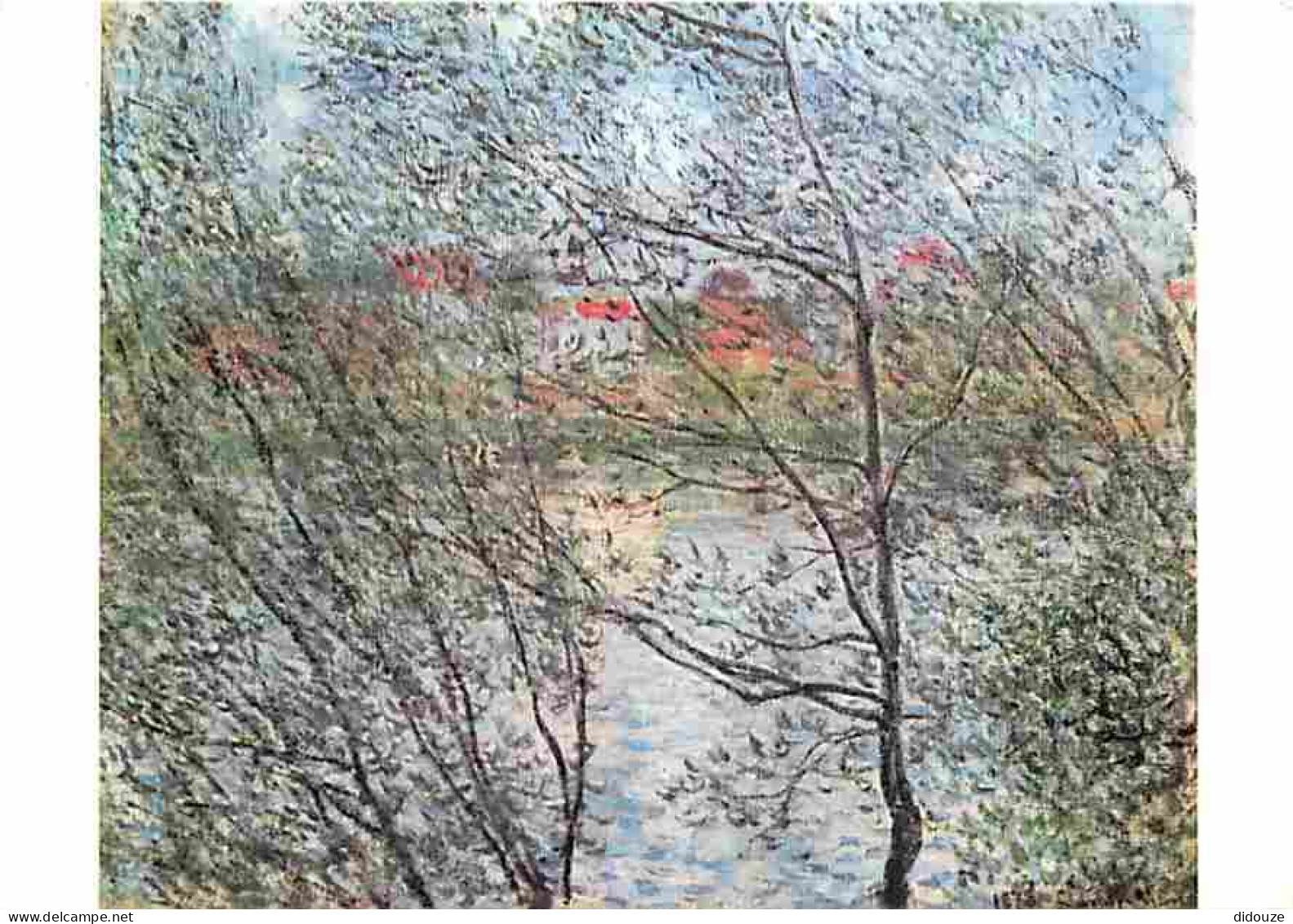 Art - Peinture - Claude Monet - Les Bords De La Seine - CPM - Voir Scans Recto-Verso - Pintura & Cuadros