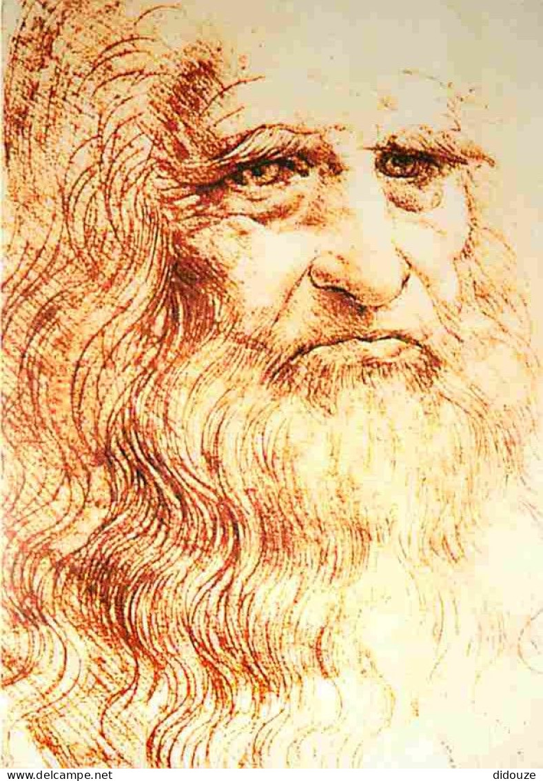 Art - Peinture - Léonard De Vinci - Autoportrait - CPM - Voir Scans Recto-Verso - Pintura & Cuadros