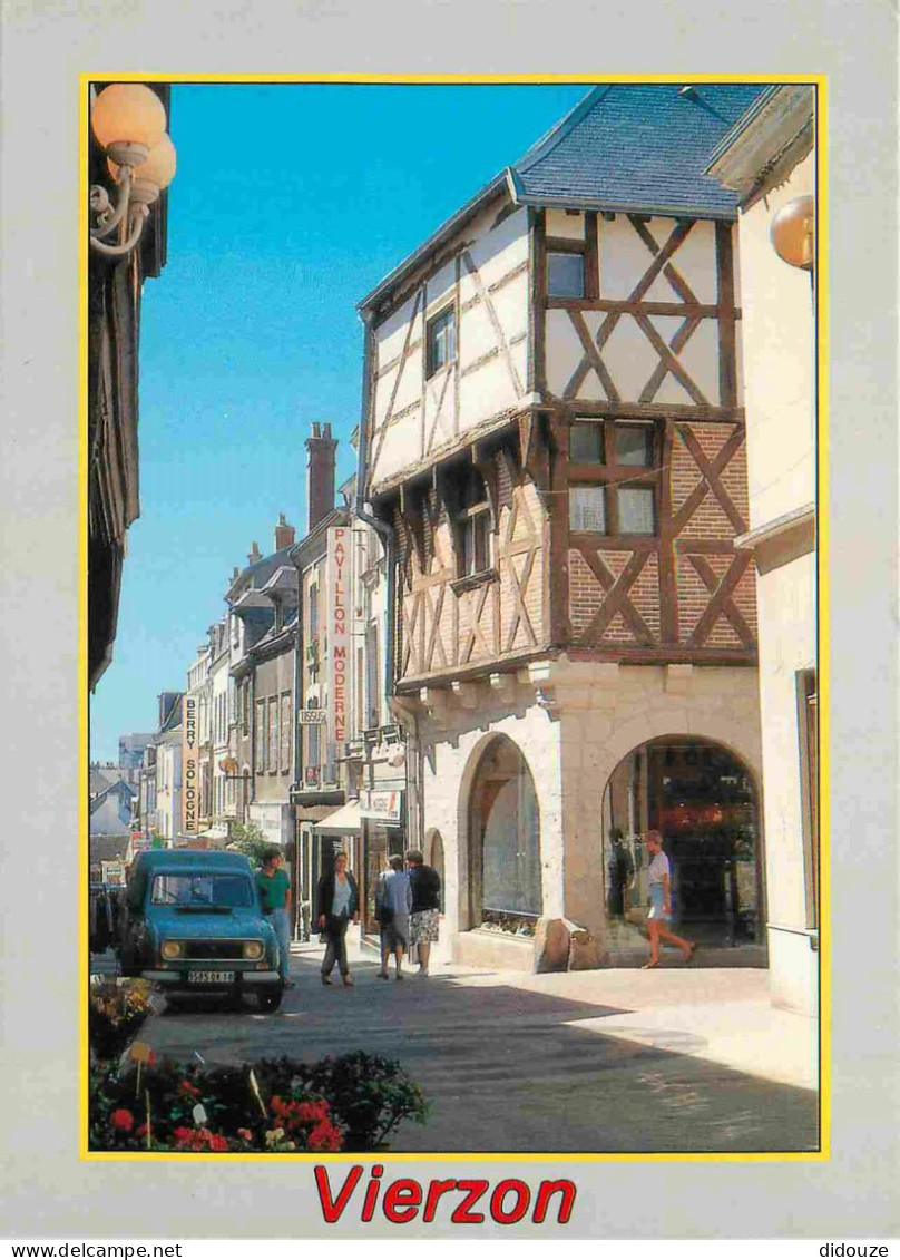 18 - Vierzon - Le Secteur Piétonnier - Automobiles - CPM - Carte Neuve - Voir Scans Recto-Verso - Vierzon