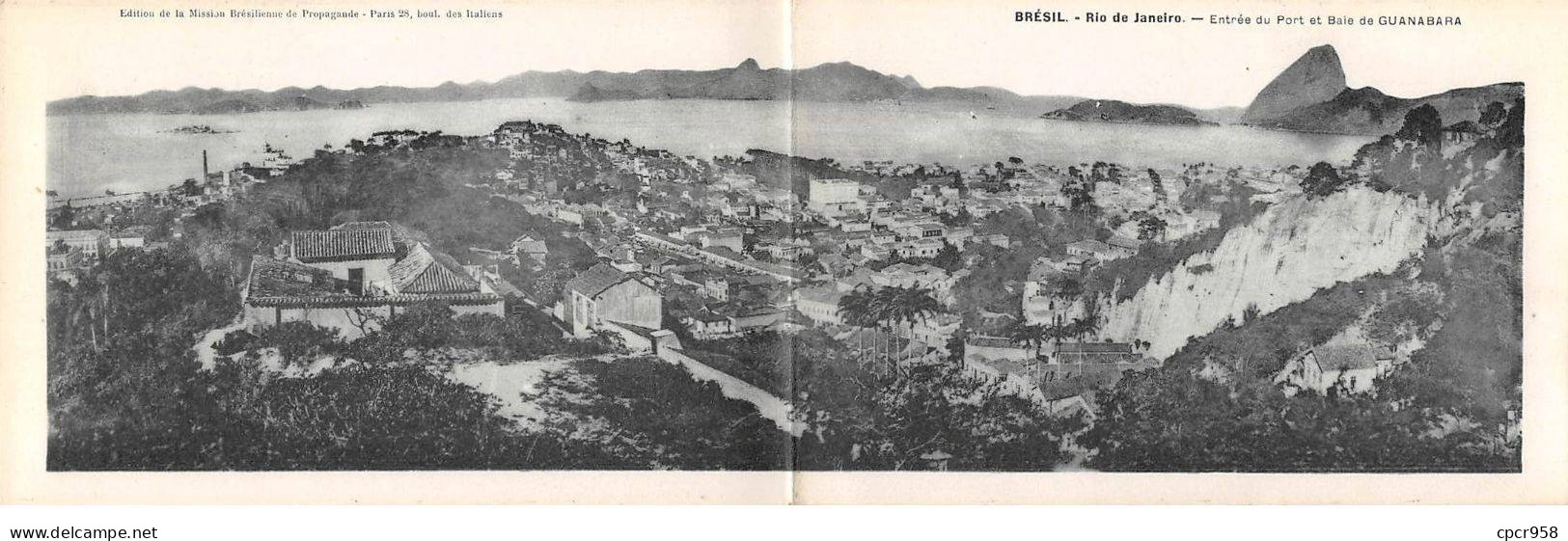 Brésil - N°82242 - RIO DE JANEIRO - Entrée Du Port Et Baie De Guanabara - Carte Double - Rio De Janeiro