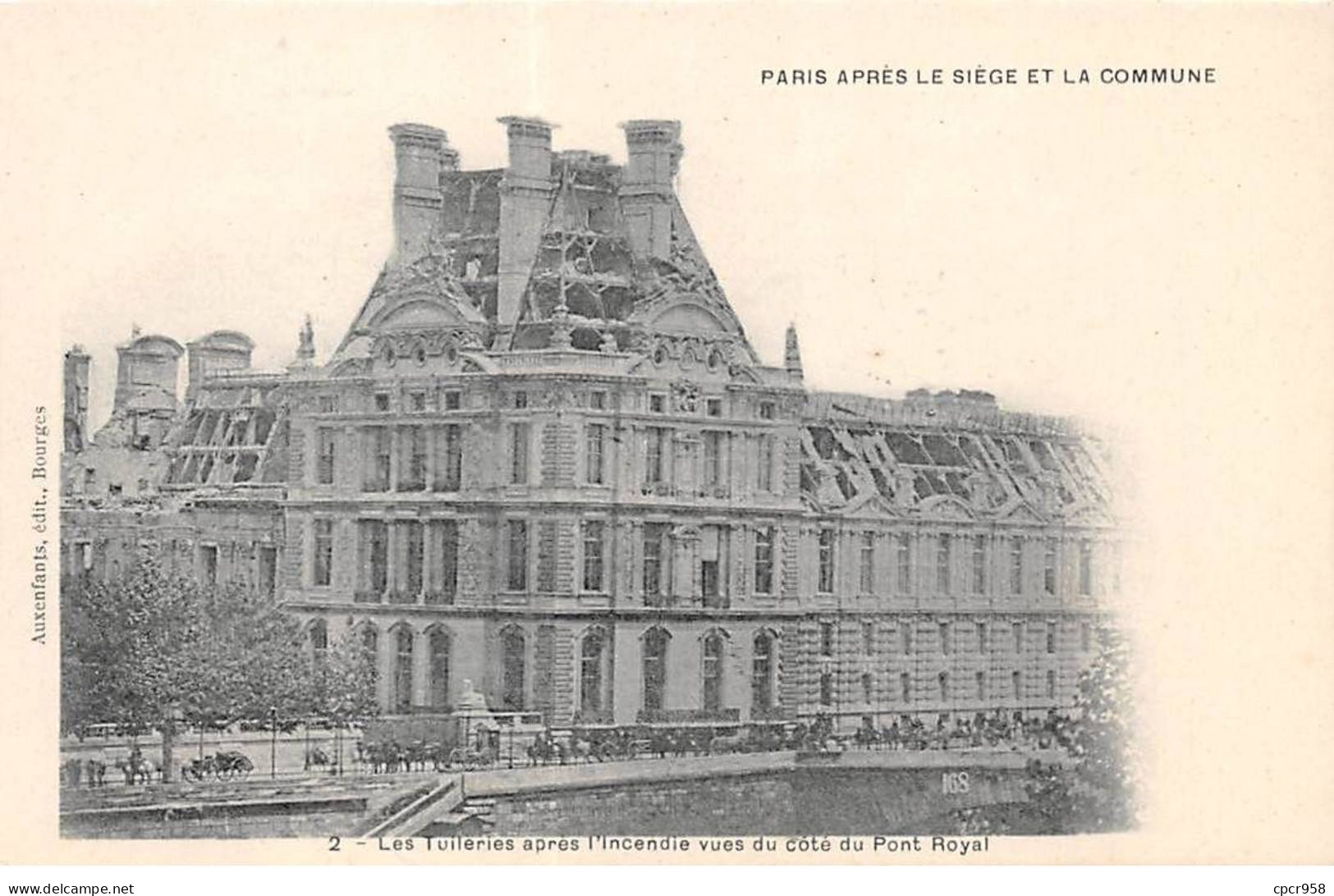 75001 - PARIS - SAN35006 - Les Tuileries Après L'incendie Vues Du Côté Du Pont Royal - Paris (01)
