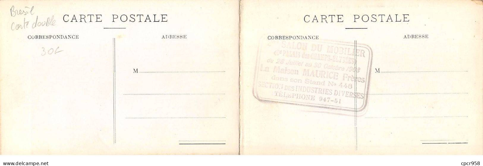 Brésil - N°82240 - Etat De L'Amazone - MANAOS - La Place Matriz - Carte Double - Manaus