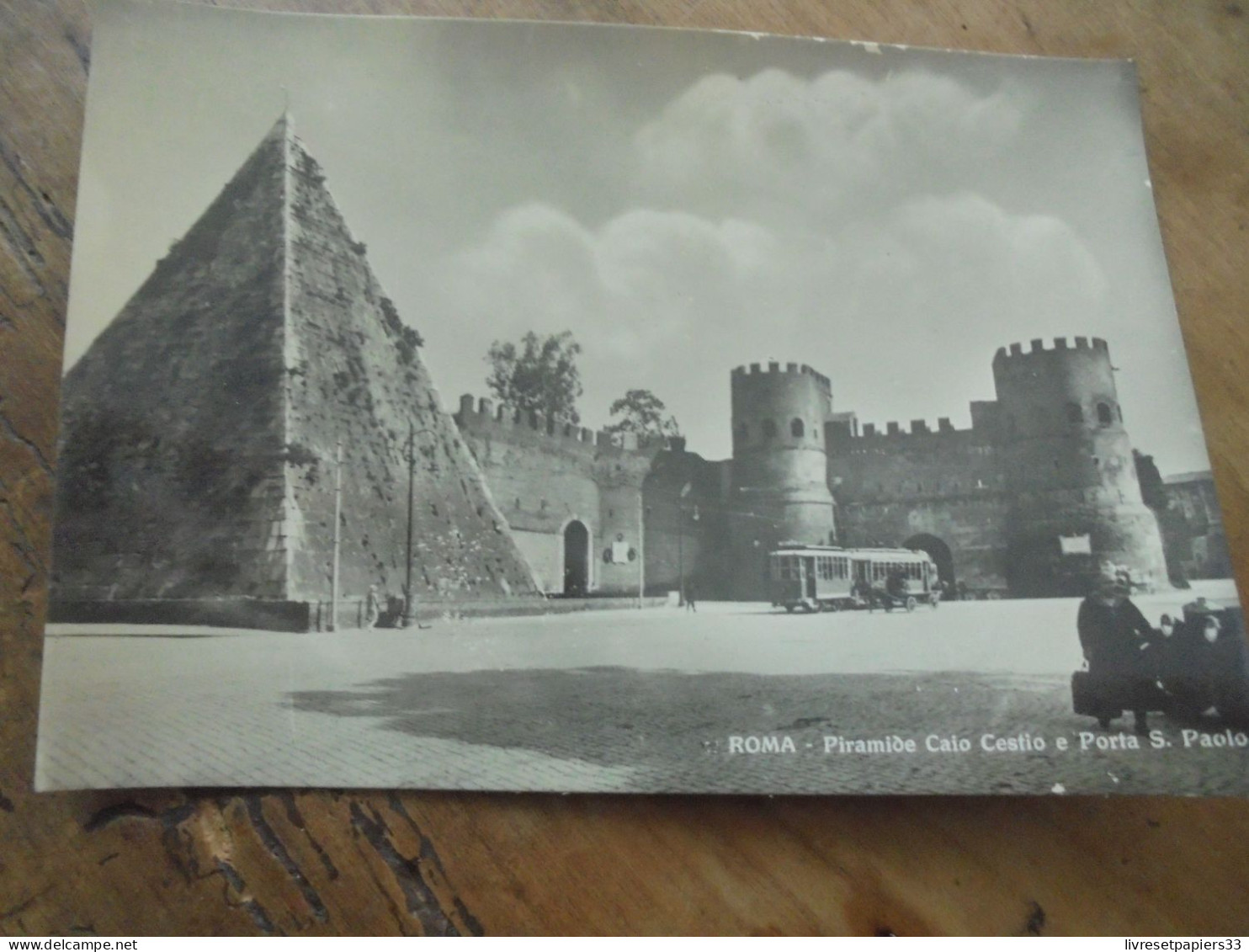 CPA Italie Roma Piramide Caio Cestio E Porta S Paolo - Other Monuments & Buildings