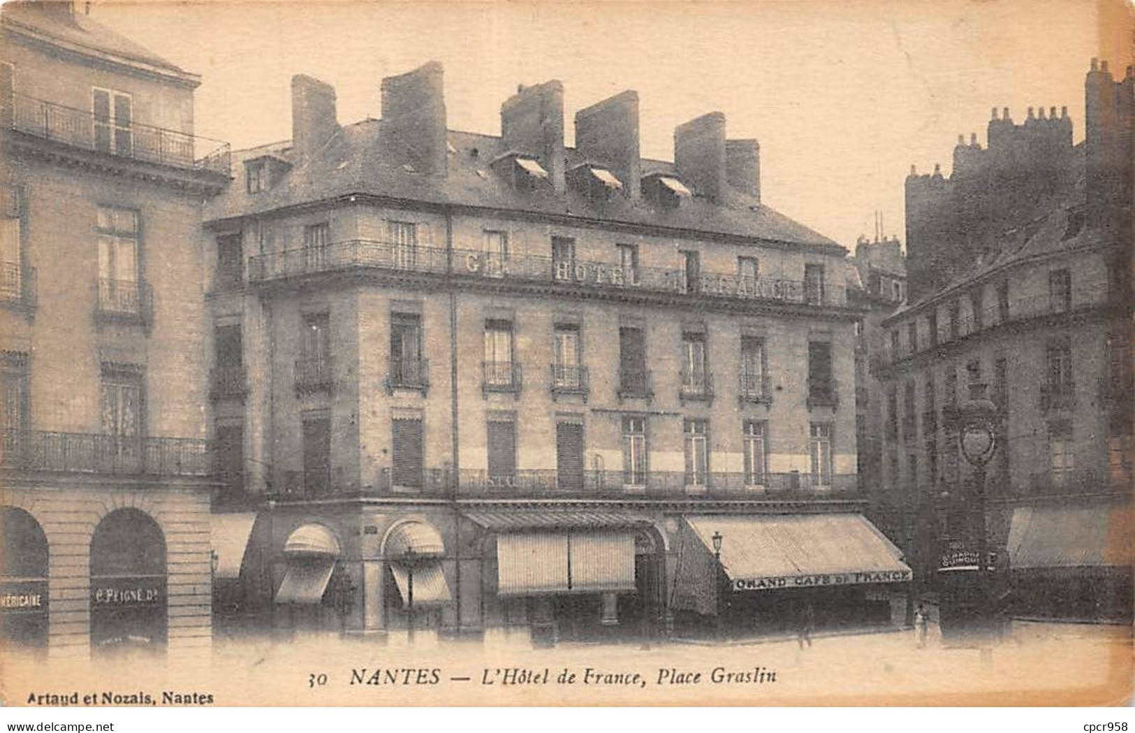 44 - NANTES - SAN34570 - L'Hôtel De France - Place Graslin - Nantes