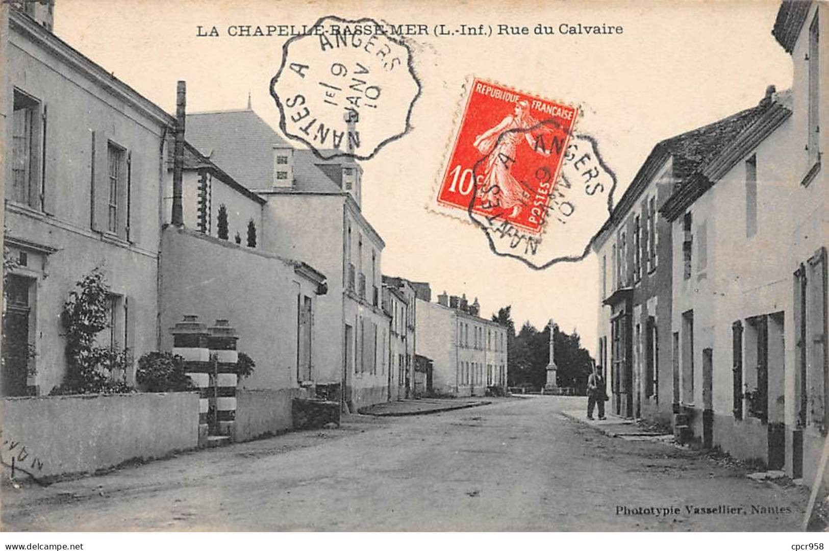 44 - LA CHAPELLE BASSE MER - SAN34580 - Rue Du Calvaire - La Chapelle Basse-Mer