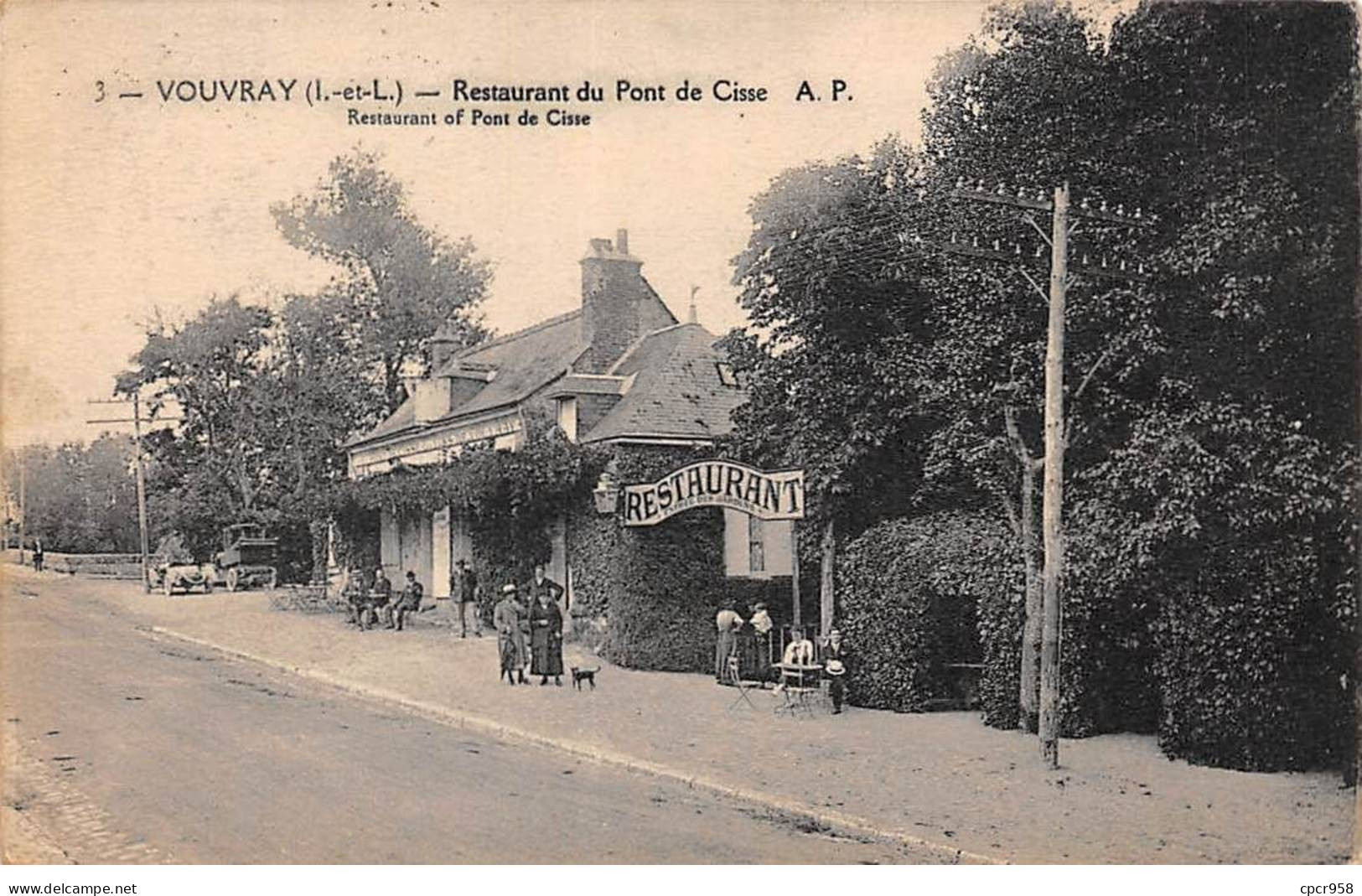 37 - VOUVRAY - SAN34449 - Restaurant Du Pont De Cisse - Vouvray