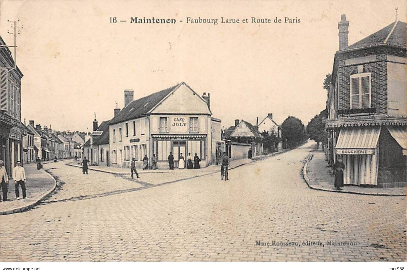 28 - MAINTENON - SAN34359 - Faubourg Larue Et Route De Paris - Maintenon