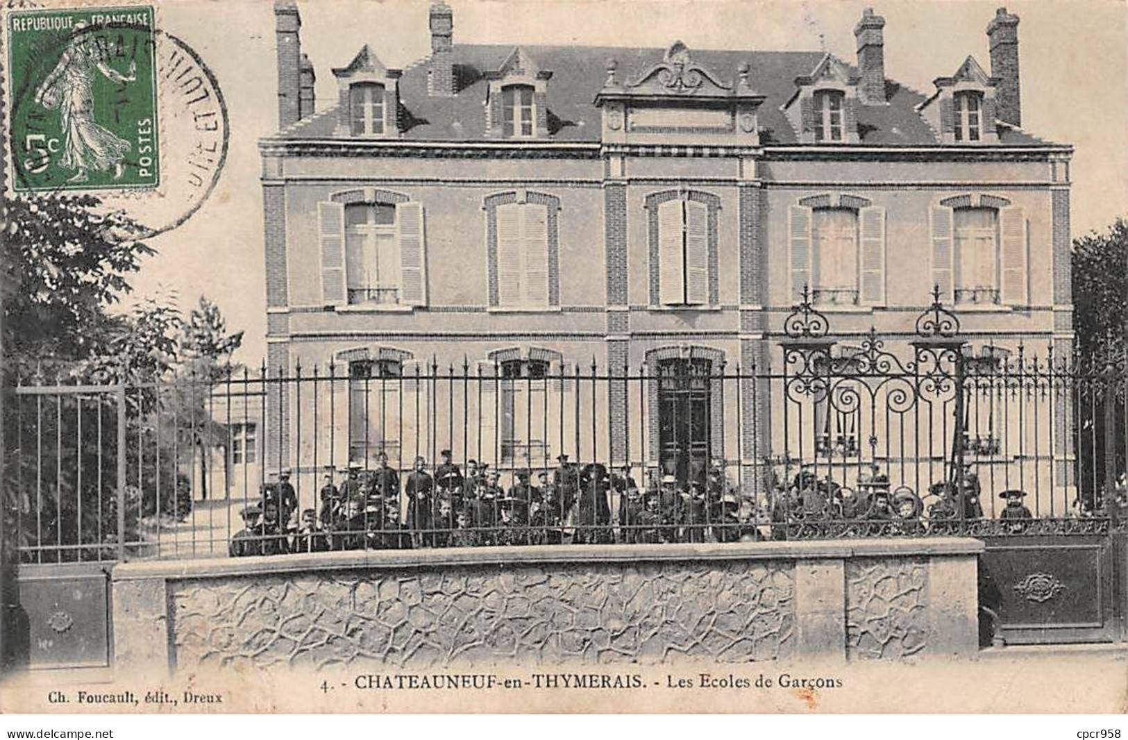 28 - CHATEAUNEUF EN THYMRAIS - SAN34357 - Les Ecoles De Garçons - Châteauneuf