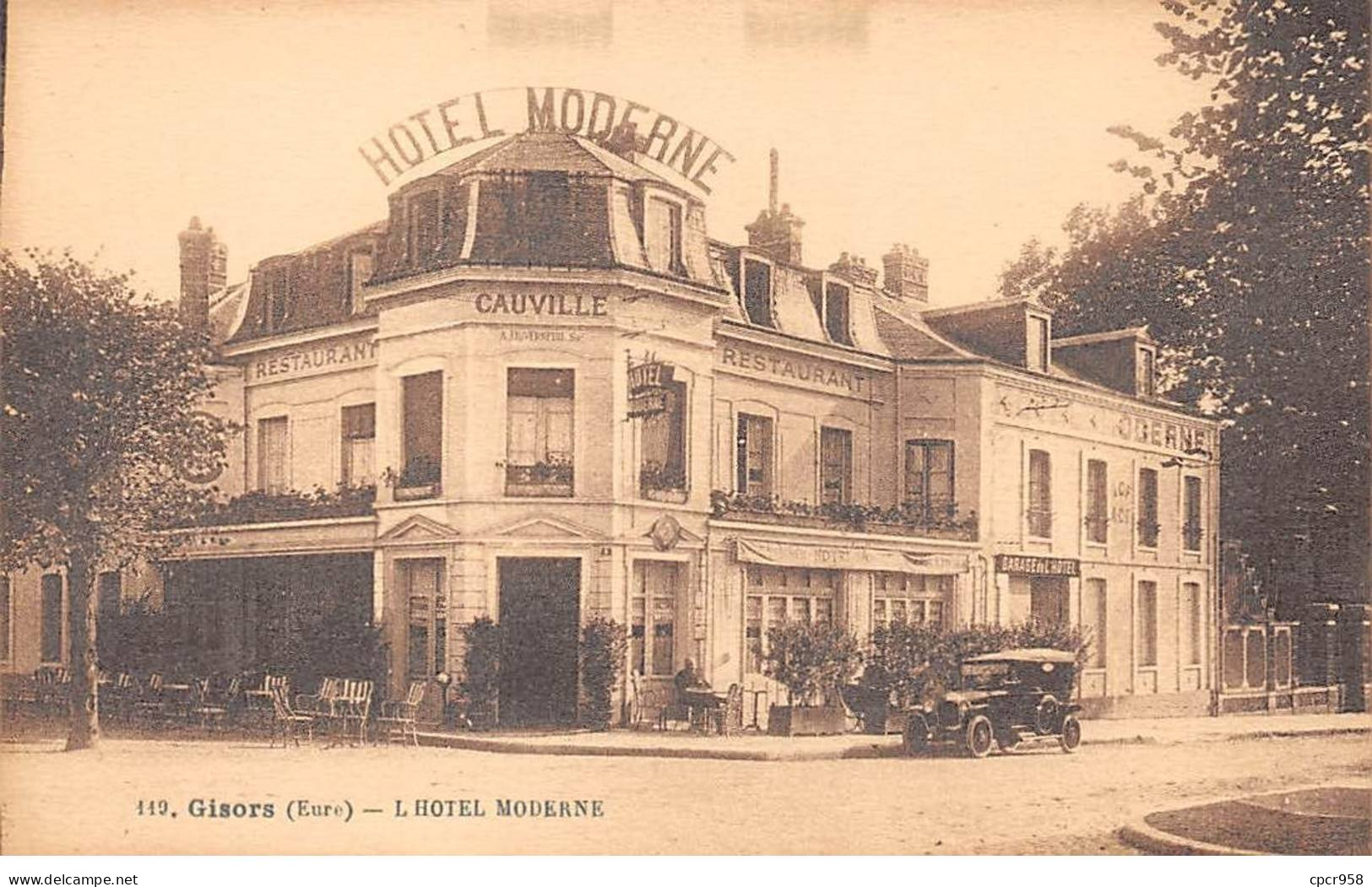 27.AM18317.Gisors.N°119.Hôtel Moderne - Gisors
