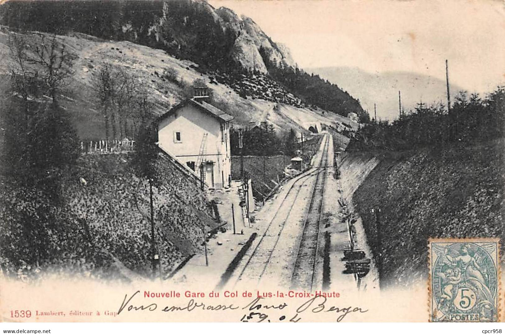 26.AM18312.Nouvelle Gare Du Col De Lus La Croix Haute - Autres & Non Classés