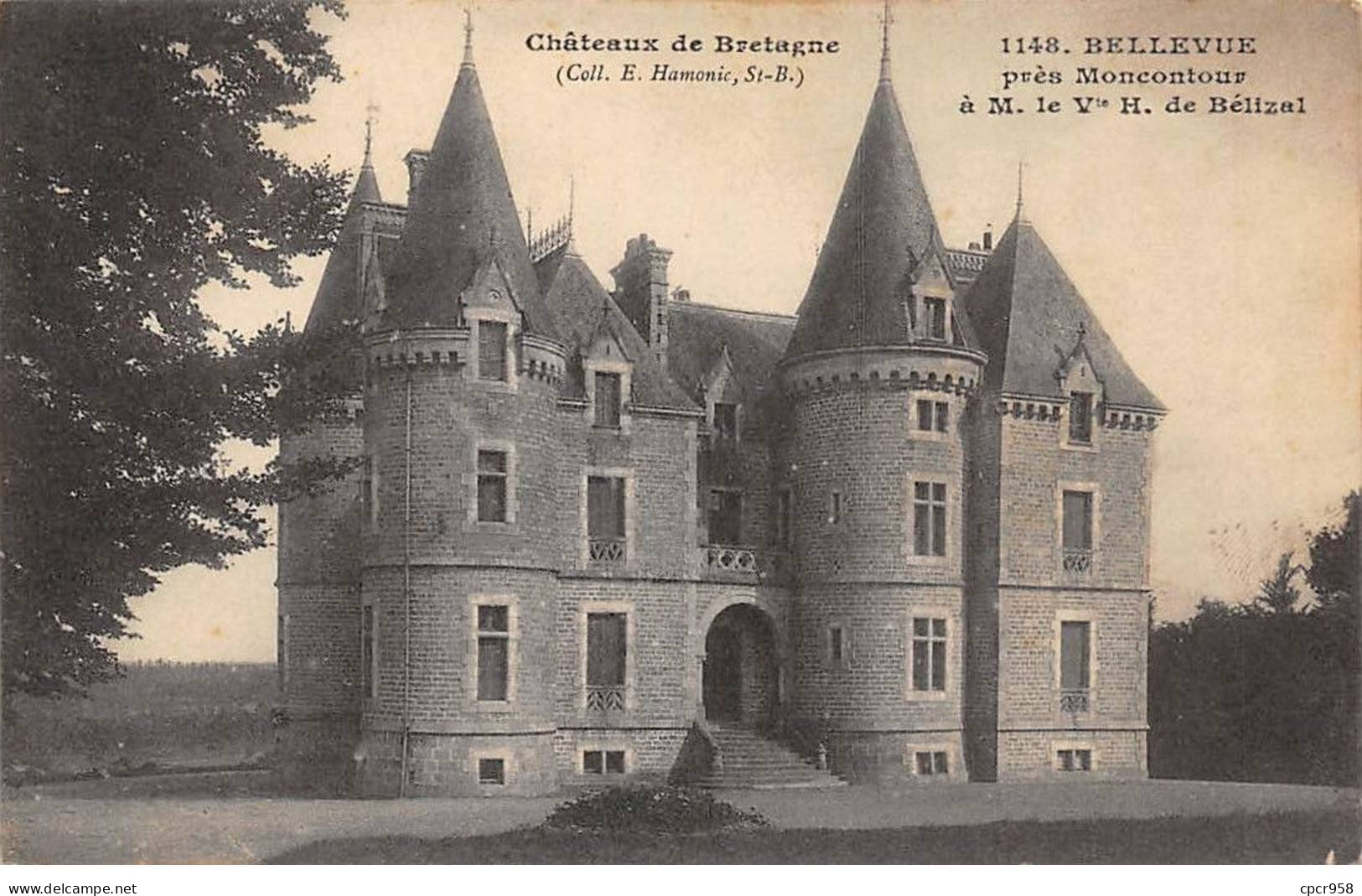 22.AM18280.Châteaux De Bretagne.N°1148.Bellevue Près De Moncontour.H. De Bélizal - Autres & Non Classés