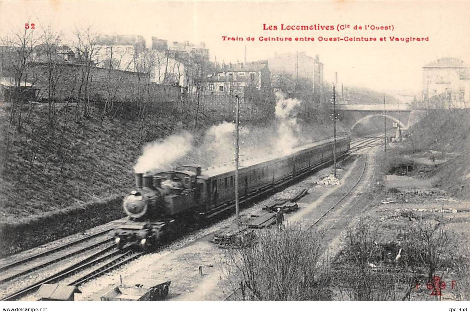 75015 - PARIS - SAN35058 - Train De Ceinture Entre Ouest Ceinture Et Vaugirard - Paris (15)