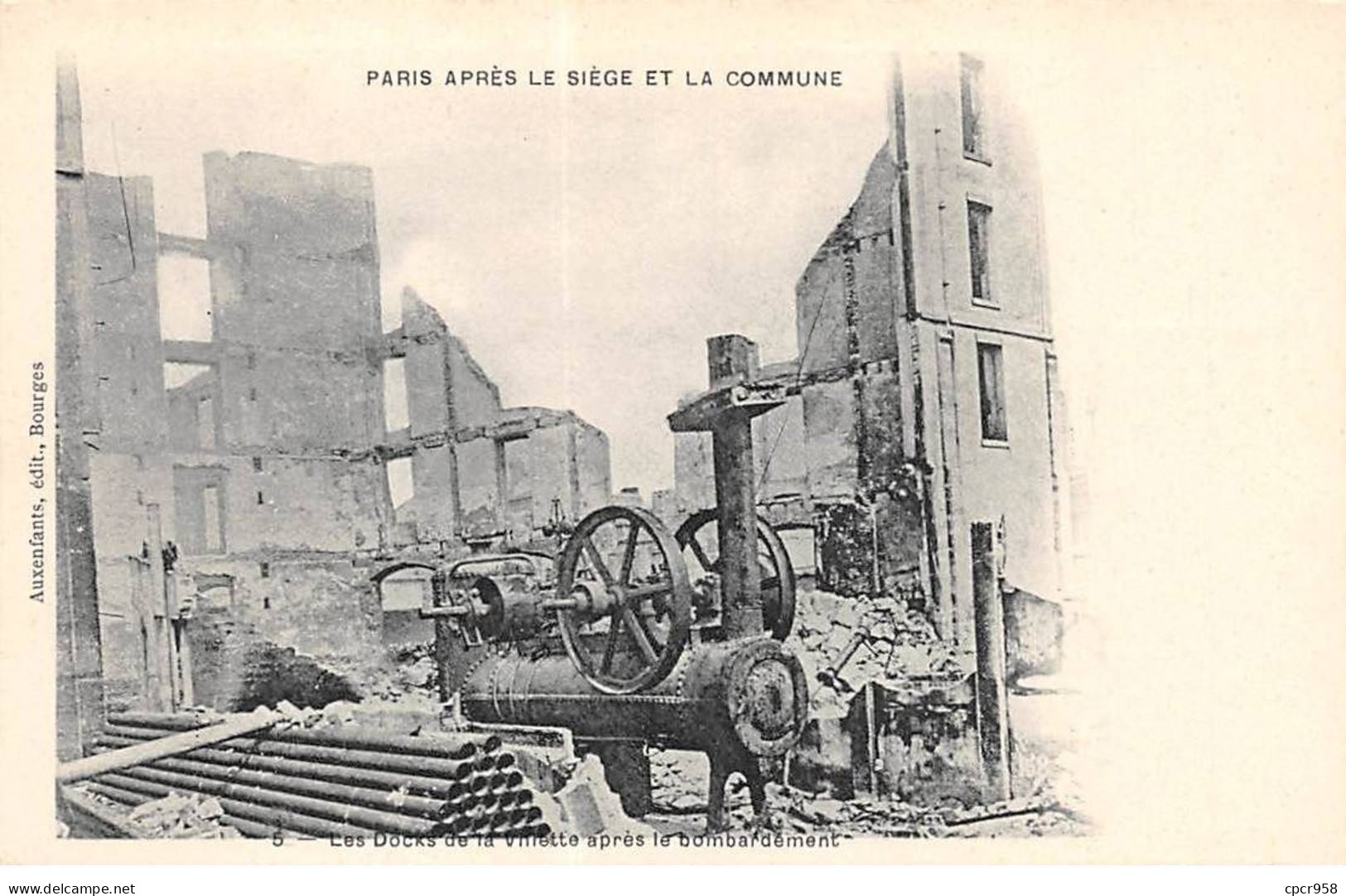 75019 - PARIS - SAN35067 - Les Docks De La Villette Après Le Bombardement - Arrondissement: 19
