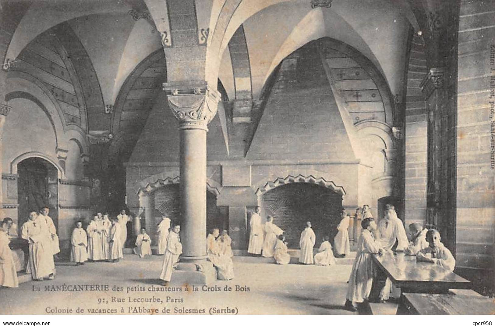 75015 - PARIS - SAN35057 - Manécanterie Petits Chanteurs à La Croix De Bois - Colonie De Vacances à L'Abbaye De Solesmes - Arrondissement: 15