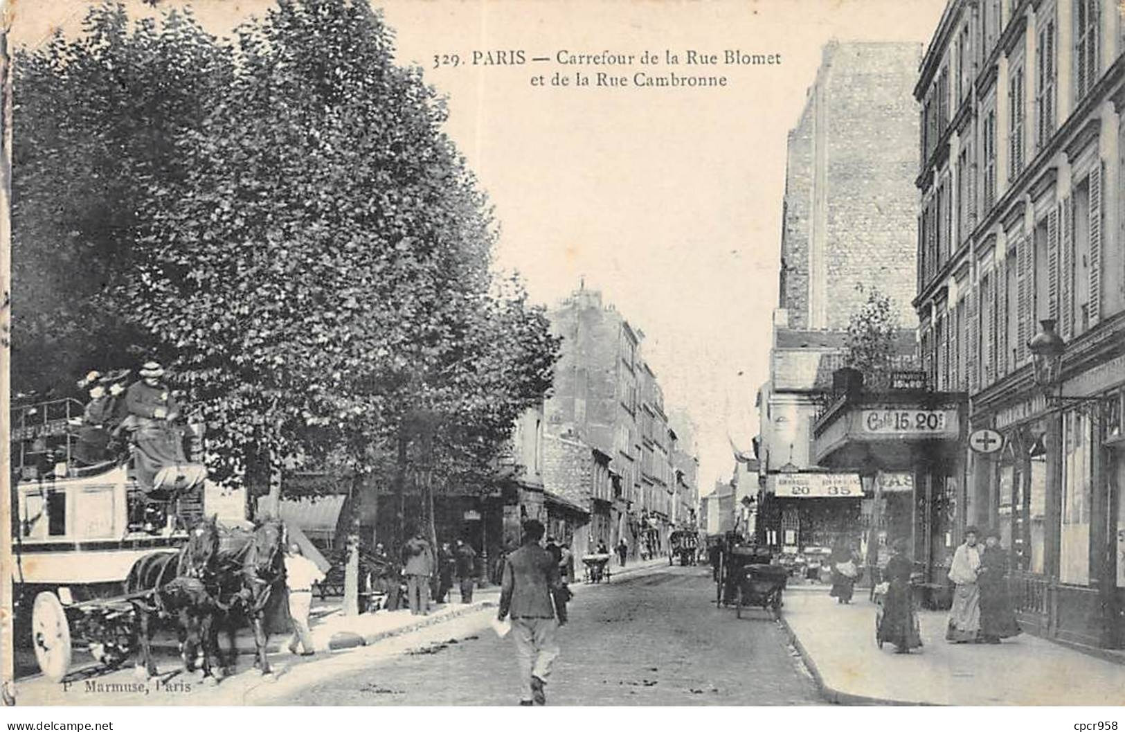 75015 - PARIS - SAN35055 - Carrefour De La Rue Blomet Et De La Rue Cambronne - Paris (15)