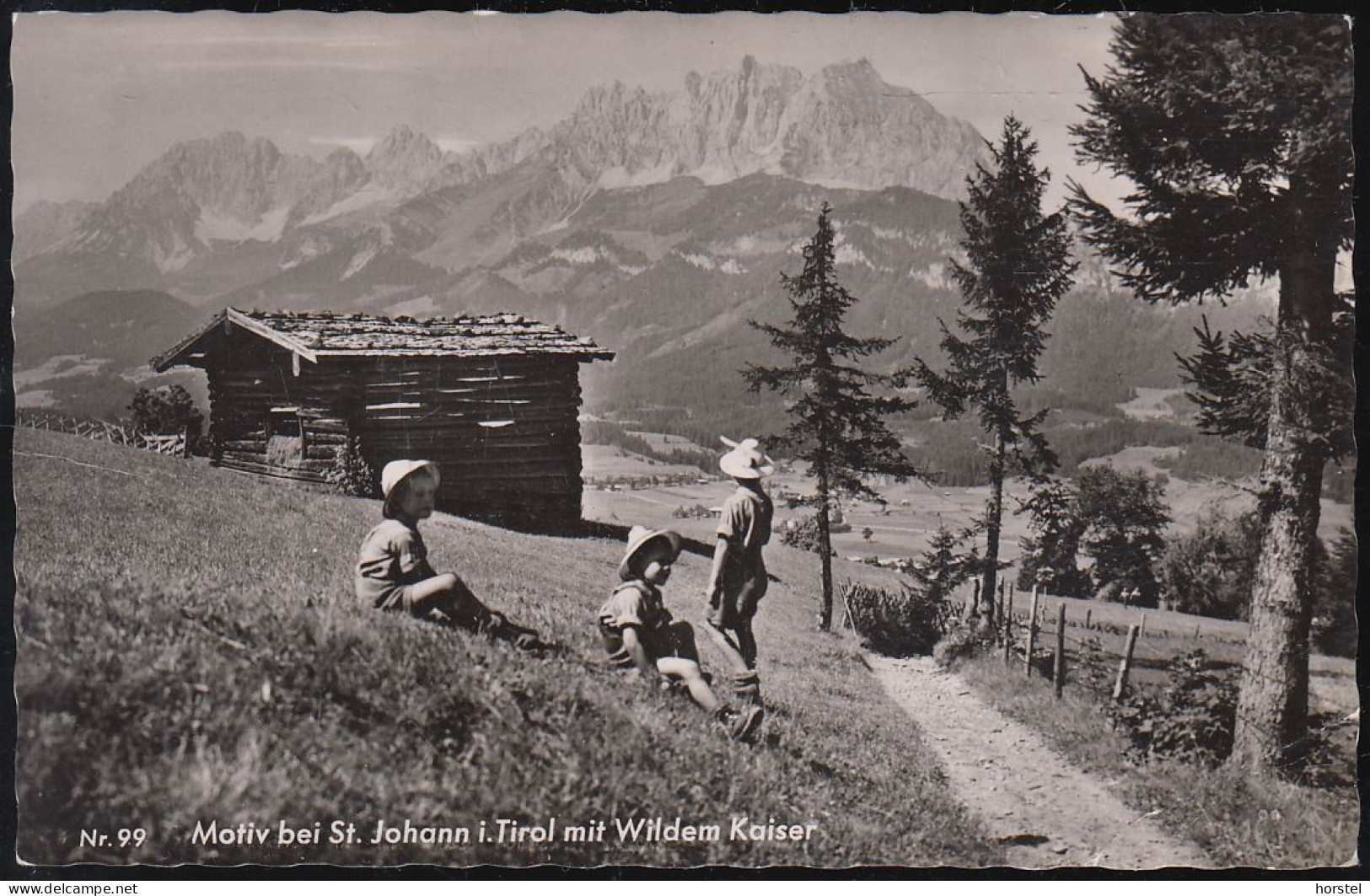 Austria - 6380 St. Johann In Tirol - Mit Wilden Kaiser - Berghütte Mit Wanderer - Nice Stamp - St. Johann In Tirol