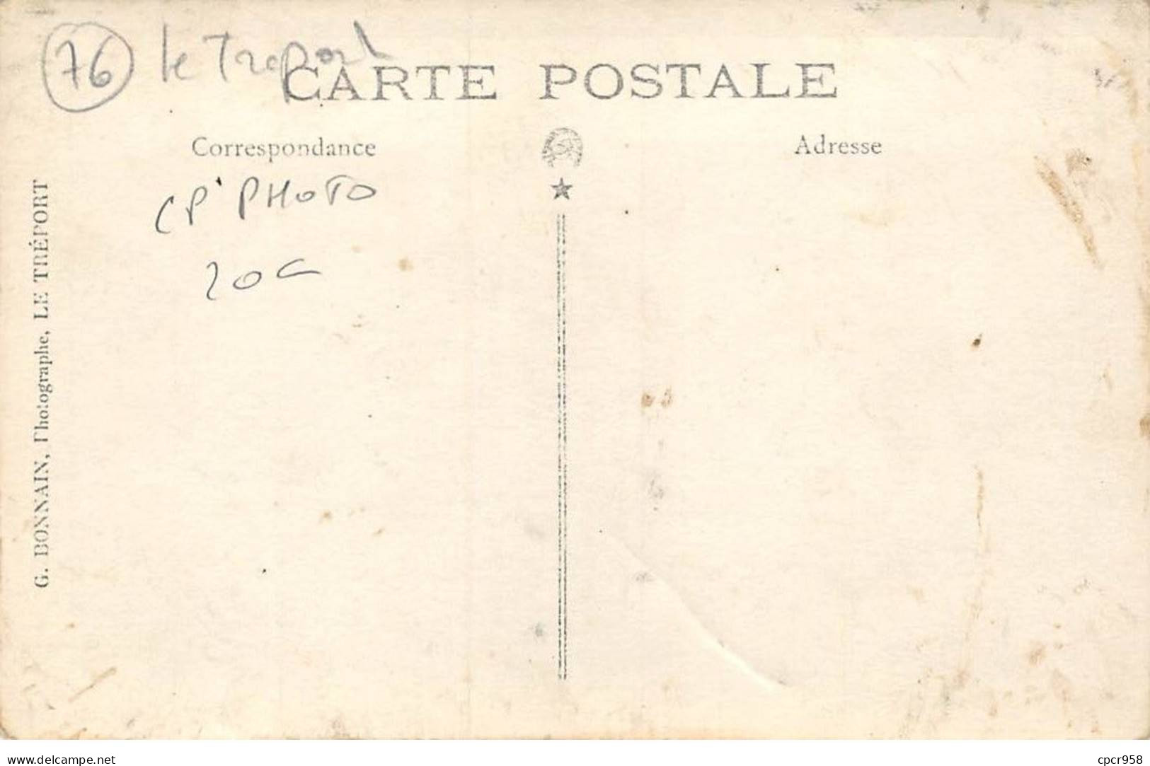 76 - LE TREPORT - SAN35086 - Carte Photo - Le Treport