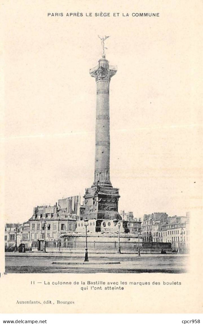 75012 - PARIS - SAN35052 - La Colonne De La Bastille Avec Les Marques Des Boulets Qui L'ont Atteinte - Distretto: 12