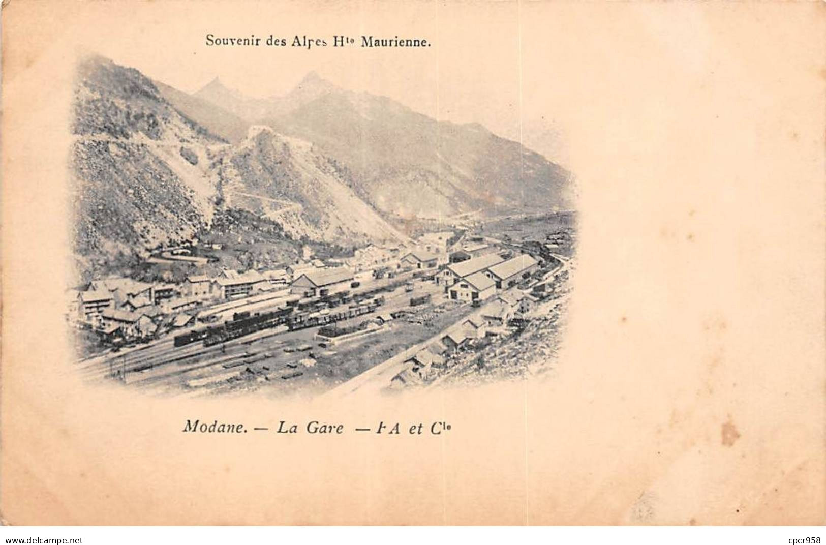 73 - MODANE - SAN34960 - La Gare  - Souvenir Des Alpes Hte Maurienne - Train - Modane
