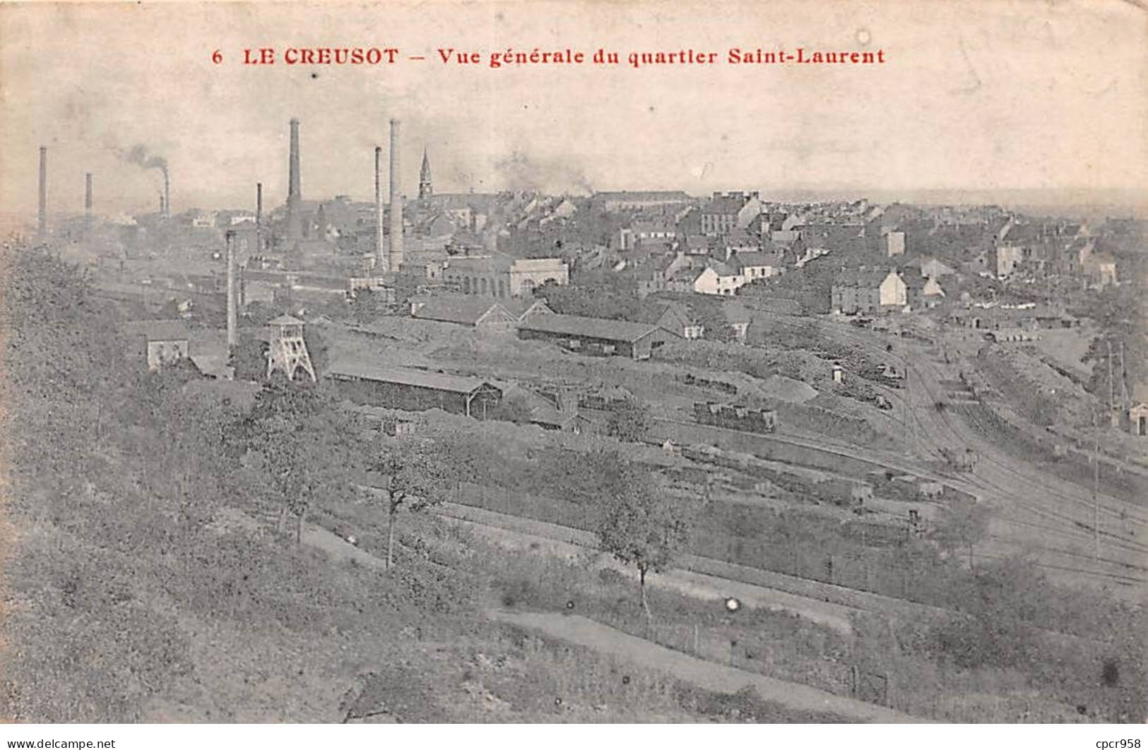 71 - LE CREUSOT - SAN34930 - Vue Générale Du Quartier Saint Laurent - Mine - Le Creusot