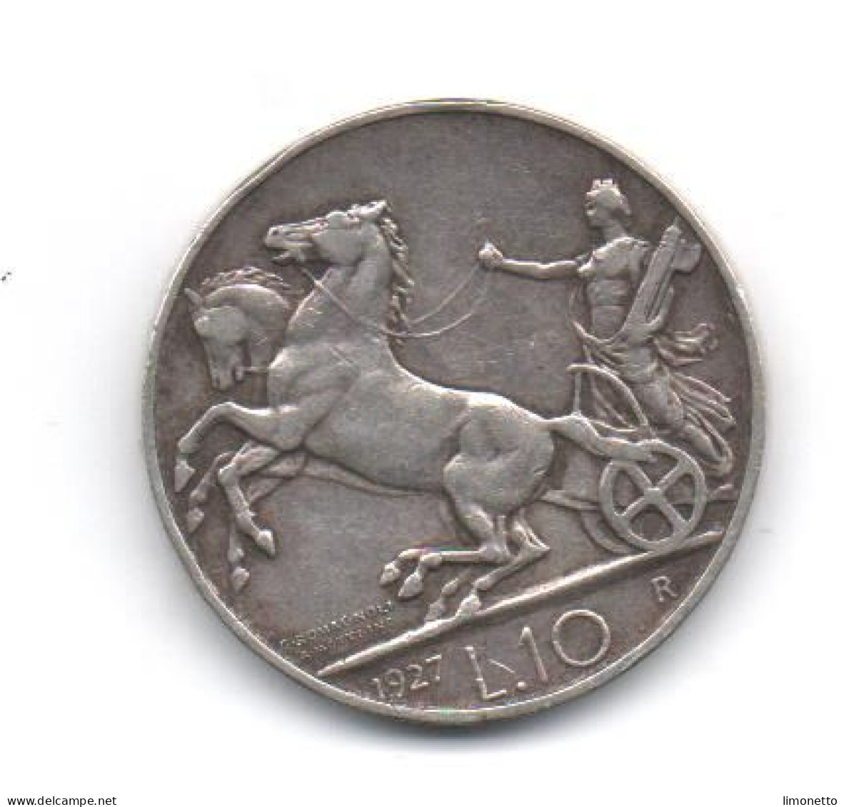 Italie-  1927 R - 10 Lires  En Argent  -Victor Emmanuel III -    TTB - 1900-1946 : Vittorio Emanuele III & Umberto II