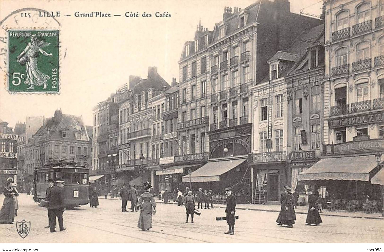 59 - LILLE - SAN34697 - Grand'Place - Côté Des Cafés - Lille