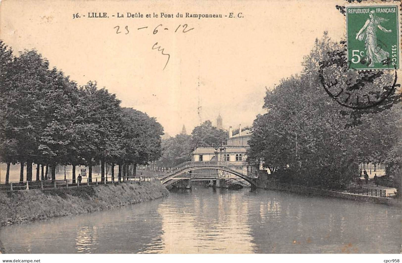 59 - LILLE - SAN34696 - La Deûle Et Le Pont Du Ramponneau - Lille