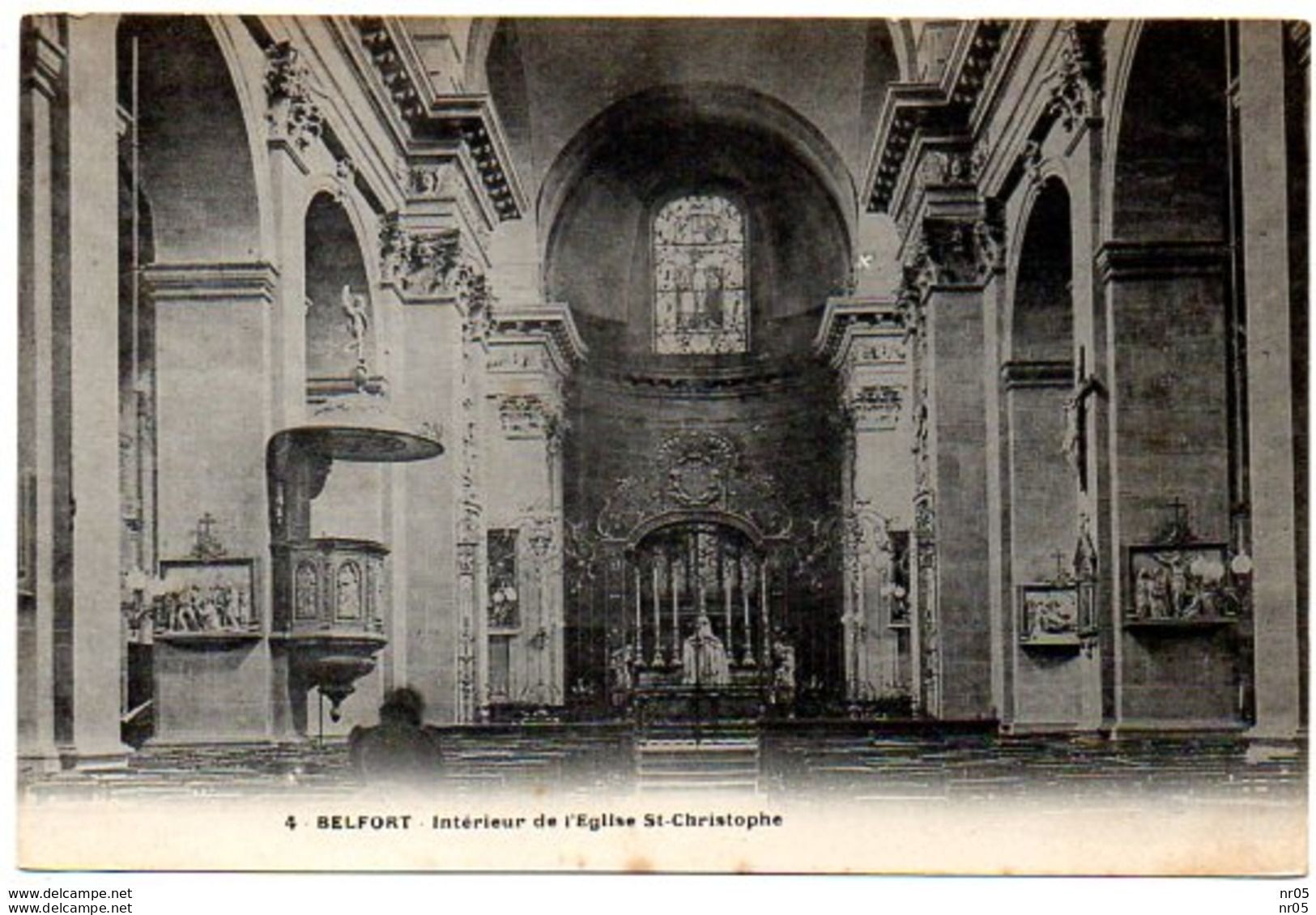 90 -  BELFORT - Interieur De L'Eglise St Christophe - Belfort - Ciudad