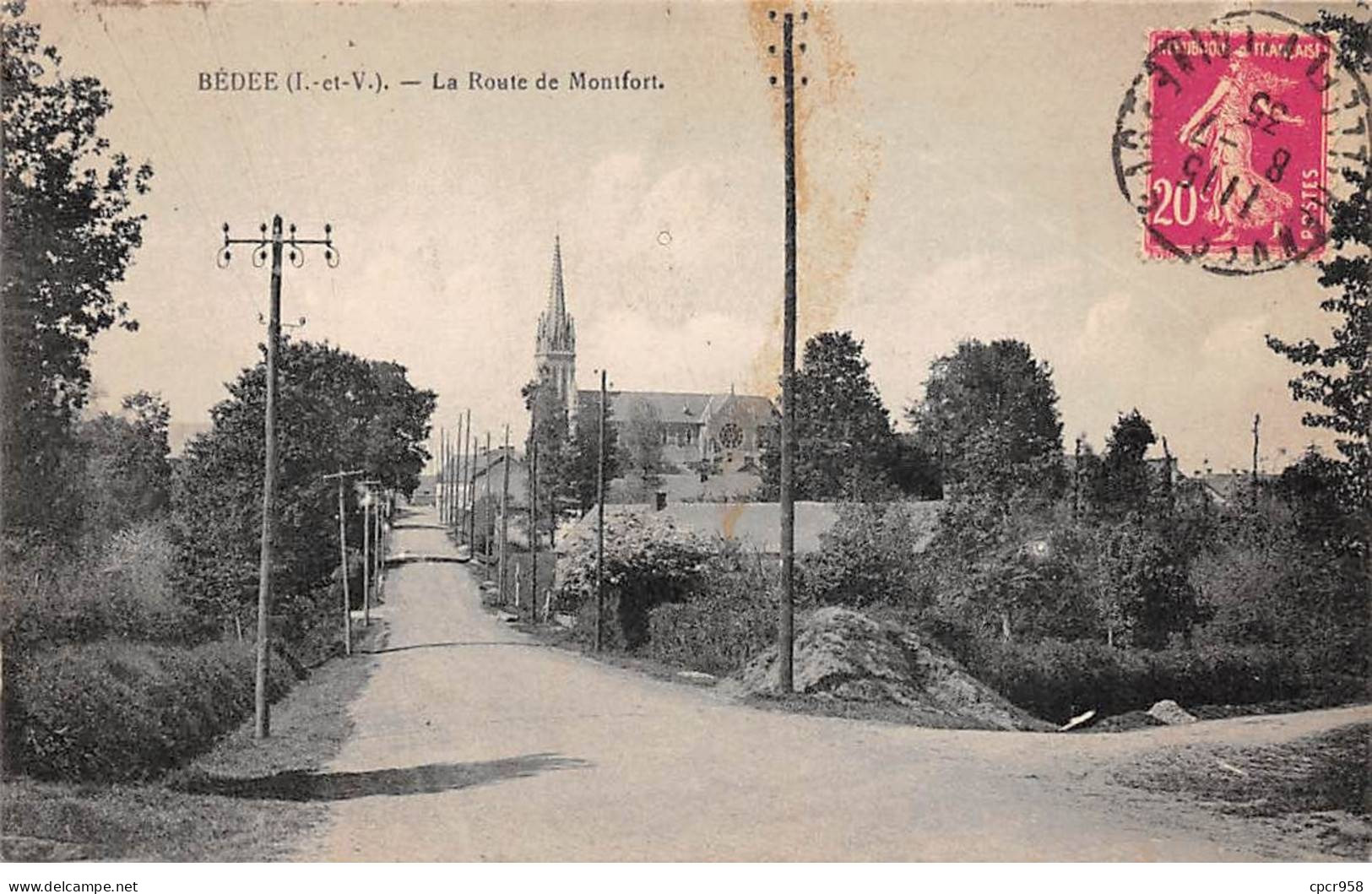 35.AM18483.Bédée.La Route De Montfort - Autres & Non Classés
