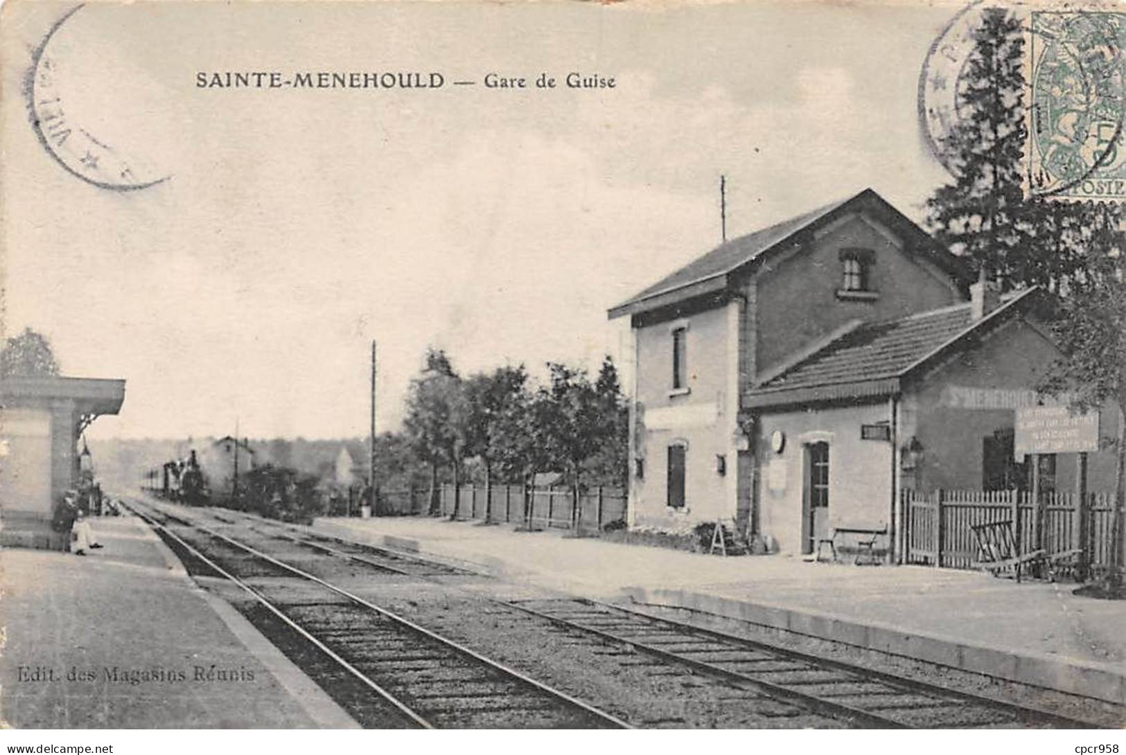 51.AM18672.Sainte Menehould.Gare De Guise.Train - Sainte-Menehould
