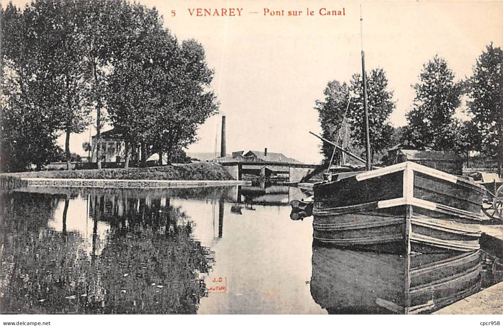 21 - VENAREY - SAN35462 - Pont Sur Le Canal - Péniche - Venarey Les Laumes