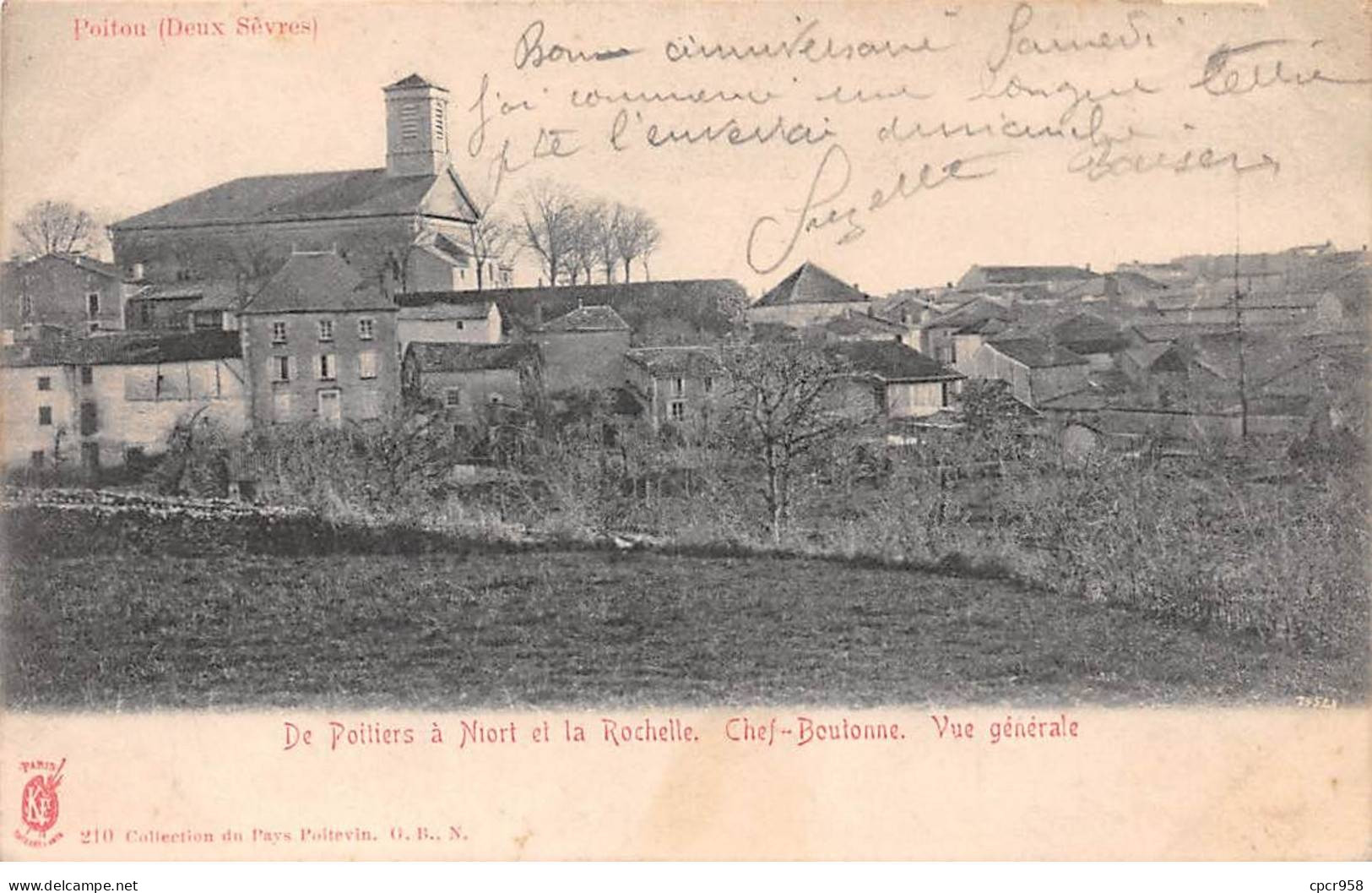 79 - CHEF BOUTONNE - SAN42694 - De Poitiers à Niort Et La Rochelle - Vue Générale - Chef Boutonne