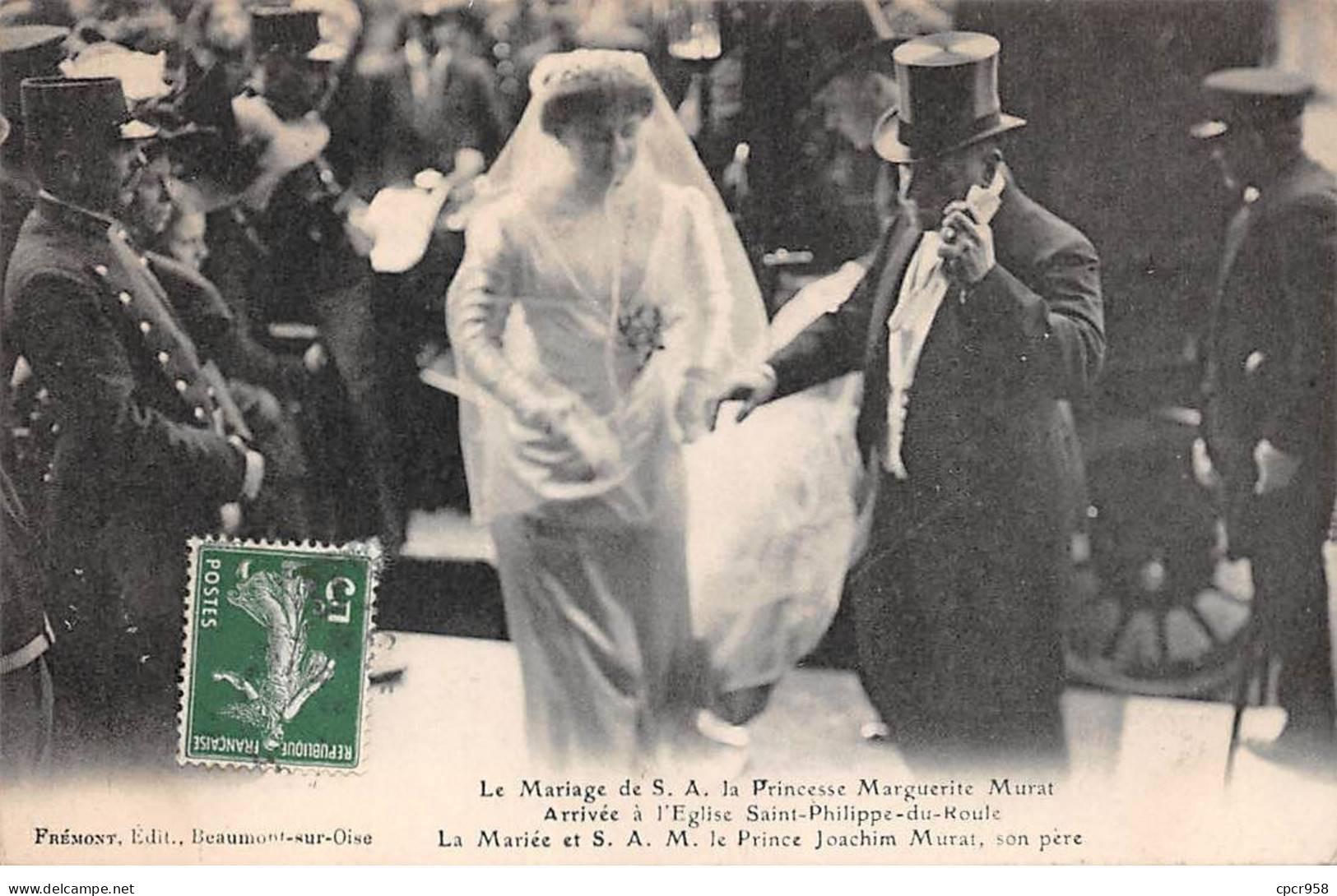 75008 - PARIS - SAN42649 - Le Mariage De S.A. La Princesse Marguerite Murat - Arrivée à L'Eglise Saint Philippe Du Roule - Paris (08)