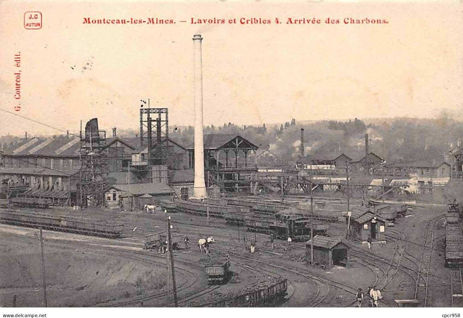 71 - MONTCEAU LES MINES - SAN42624 - Lavoirs Et Cribles - Arrivée Des Charbons - Montceau Les Mines