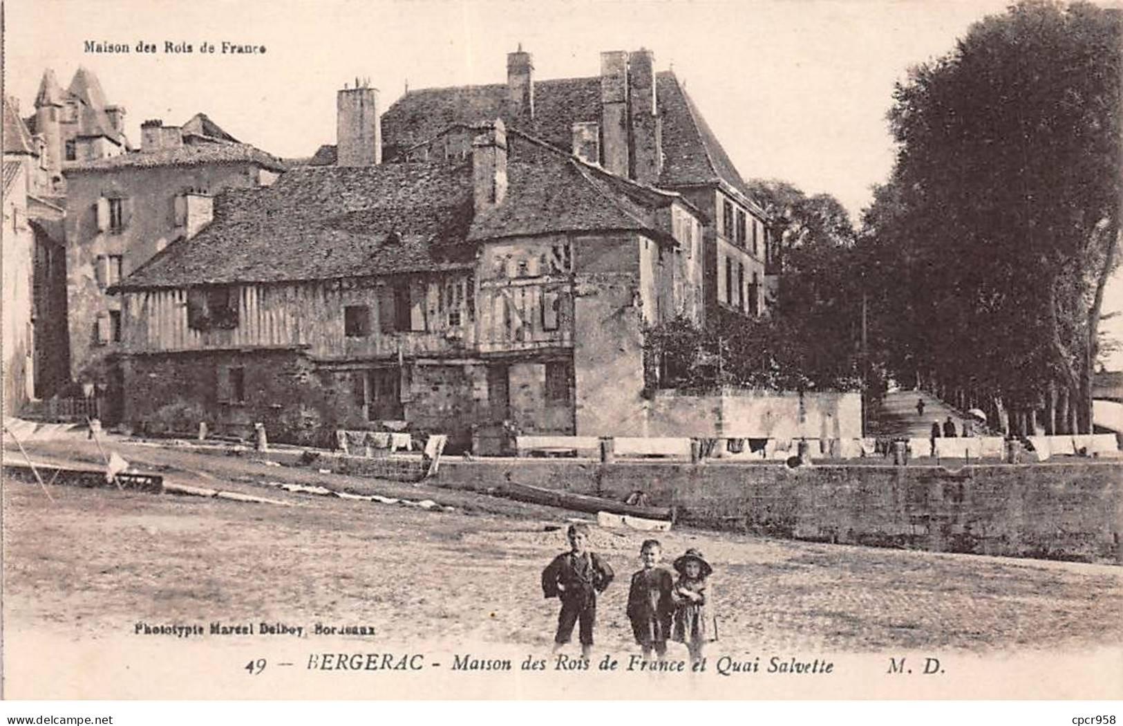 24 - BERGERAC - SAN37274 - Maison Des Rois De France Et Quai Salvette - Bergerac