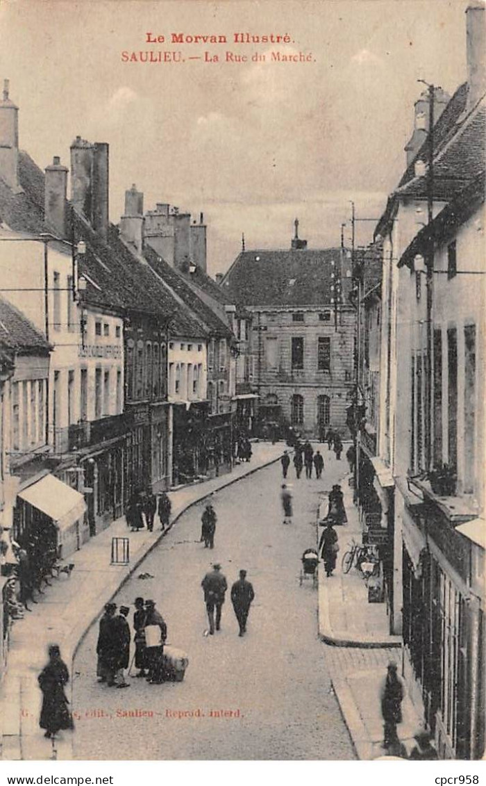 21 - SAULIEU - SAN37155 - La Rue Du Marché - Saulieu