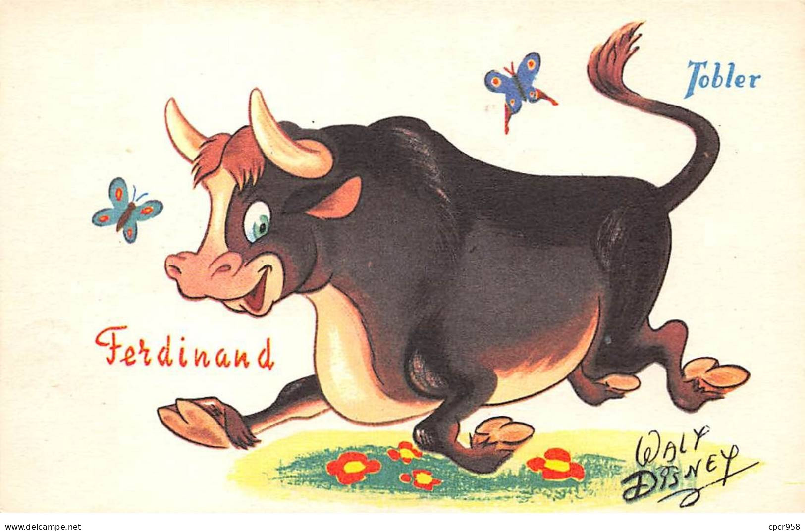 Disney - N°82648 - Tobler - Ferdinand - Carte Publicitaire - Disneyland