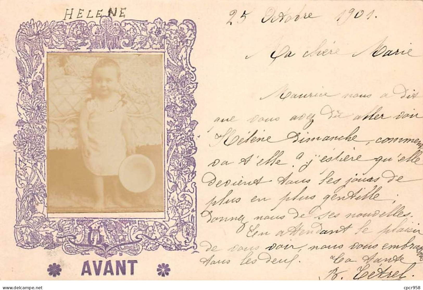 Fantaisies - N°82303 - Bébé Portant Un Pot De Chambre - Carte Photo - Bébés