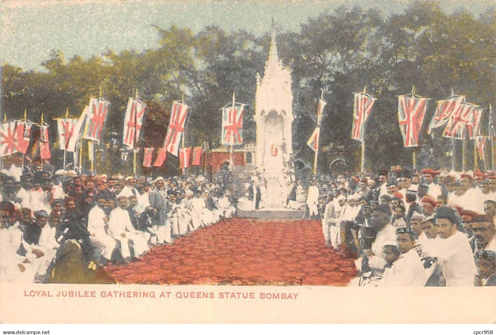 INDE - SAN36799 - Loyal Jubilee Gathering At Queens Statue Bombay - India