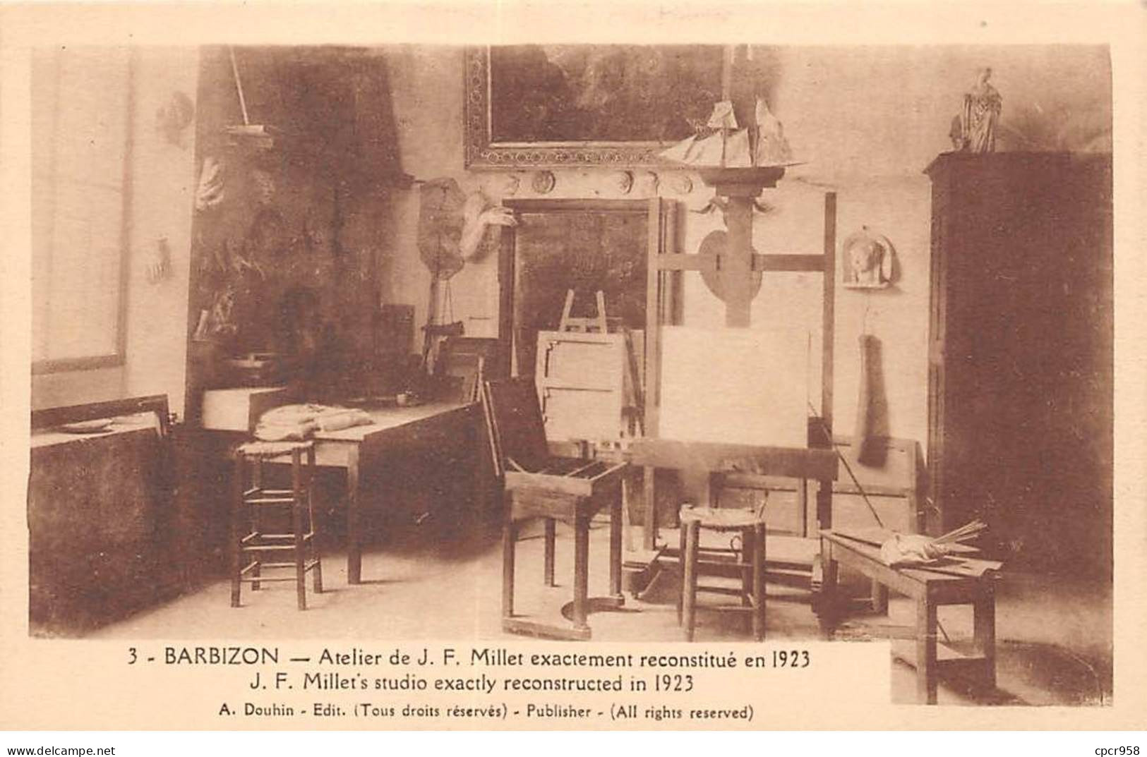 77 - BARBIZON - SAN37713 - Atelier De JF Millet Exactement Reconstitué En 1923 - Barbizon