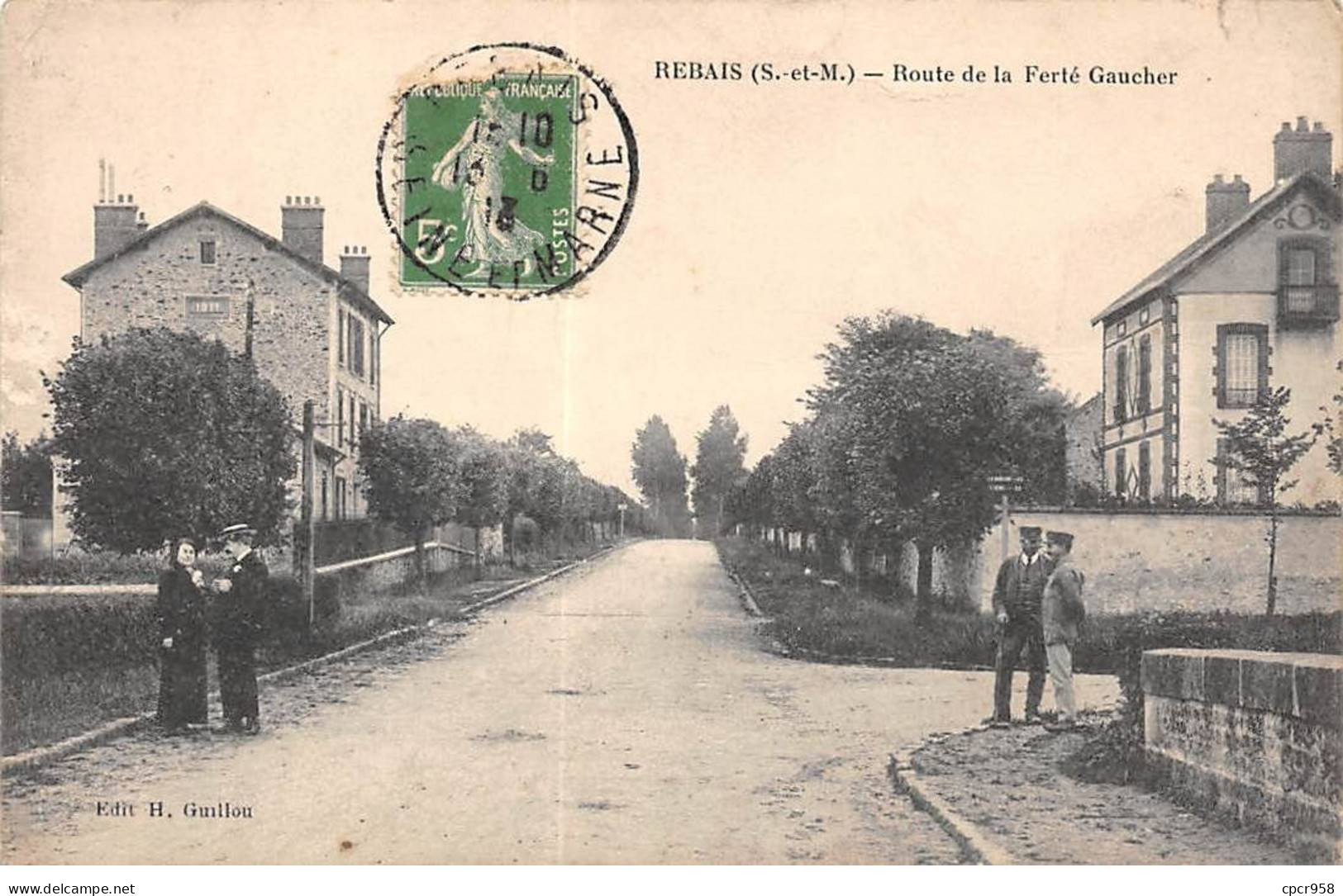 77 - REBAIS - SAN37714 - Route De La Ferté Gaucher - Rebais