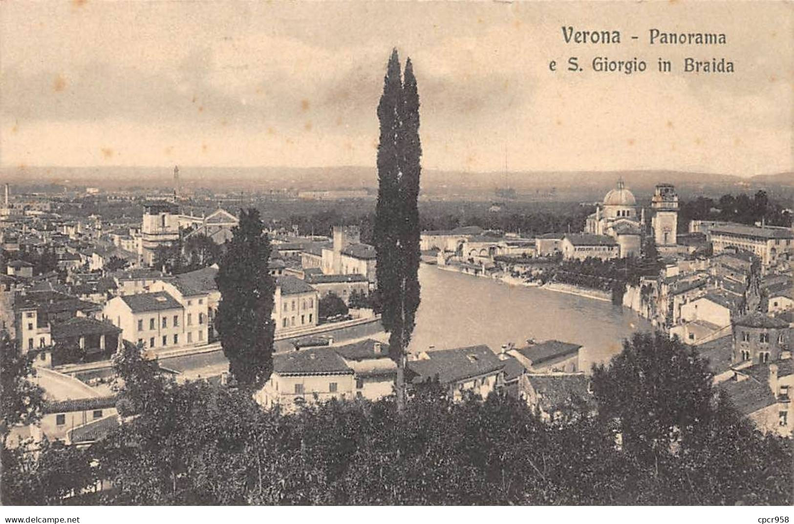 ITALIE - VERONA - SAN42868 - Panorama - E S. Giorgio In Braida - Verona