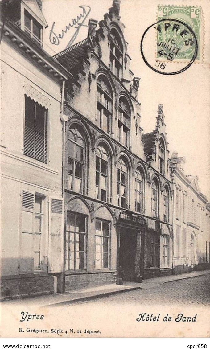 BELGIQUE - YPRES - SAN42824 - Hôtel De Gand - Ieper