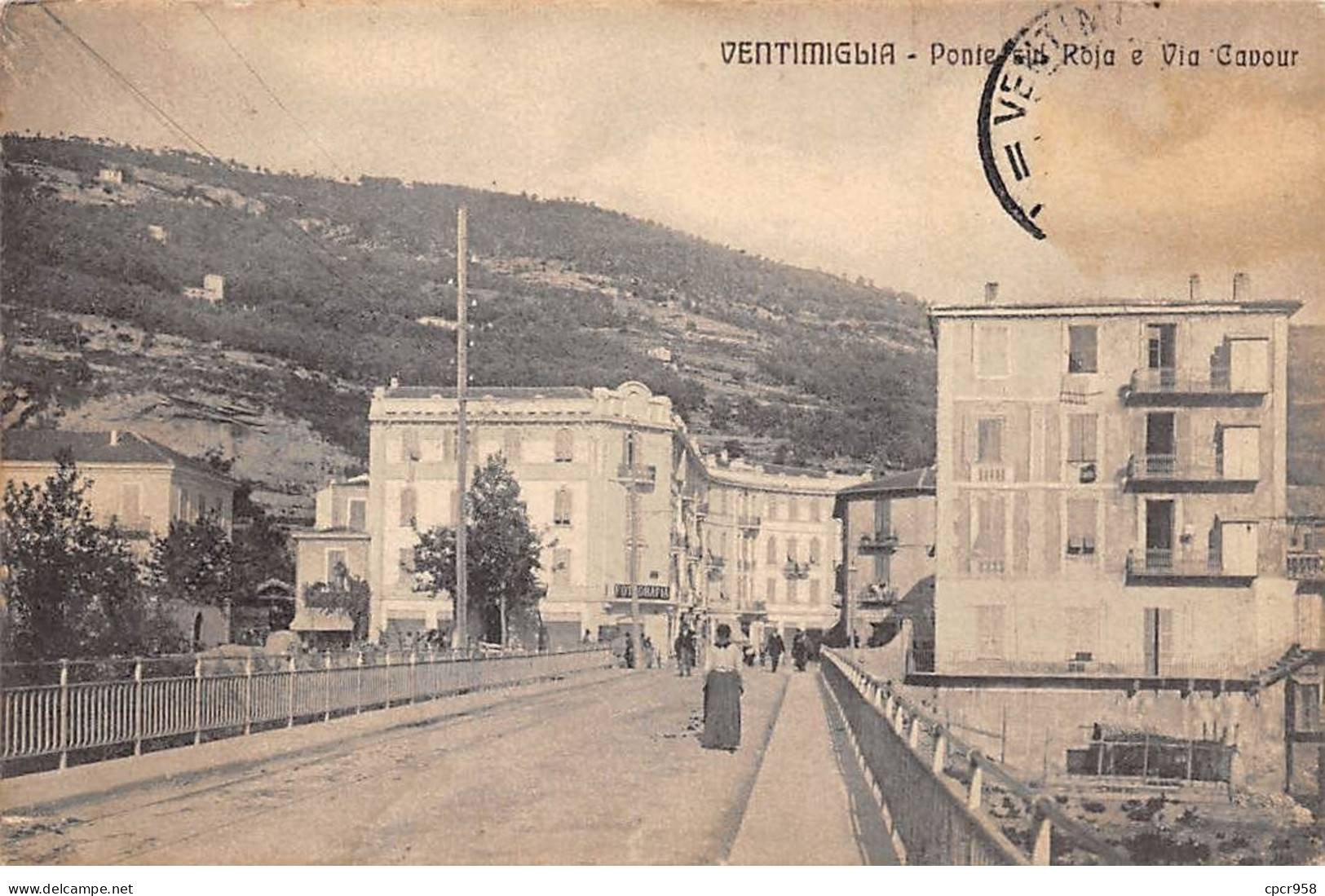 ITALIE - VENTIMIGLIA - SAN42889 - Ponte ... Roja E Via Cavour - Andere & Zonder Classificatie