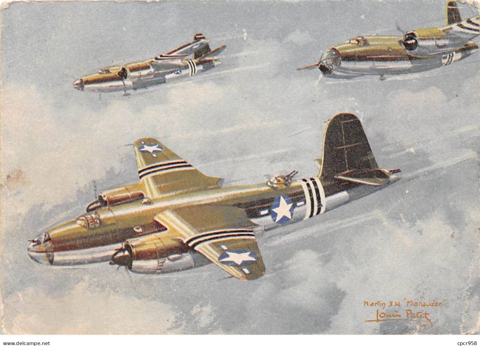 Aviation - N°81331 - Collections Des Avions Alliés (Série I) Martin B.26 Marauder - Bombardier Moyen - Louis Petit - 1939-1945: 2ème Guerre