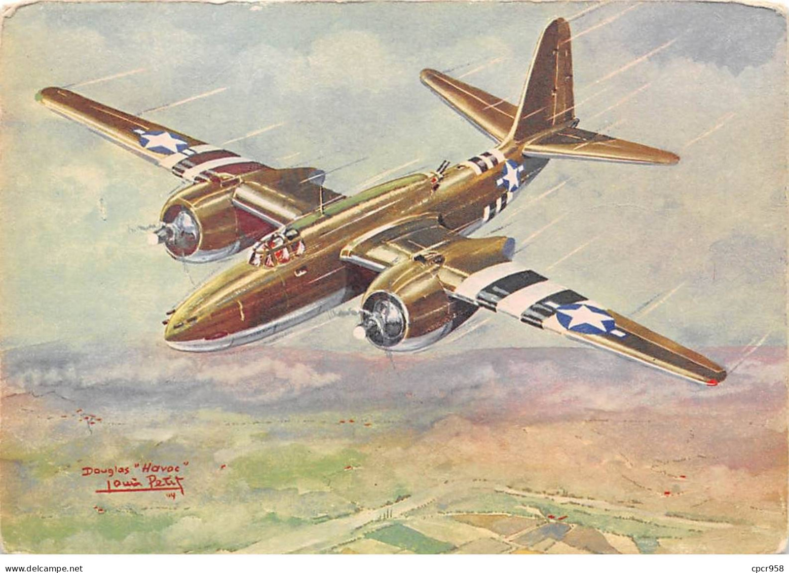 Aviation - N°81330 - Collections Des Avions Alliés (Série II) Douglas Havoc - Bombardier Moyen - Louis Petit - 1939-1945: 2a Guerra