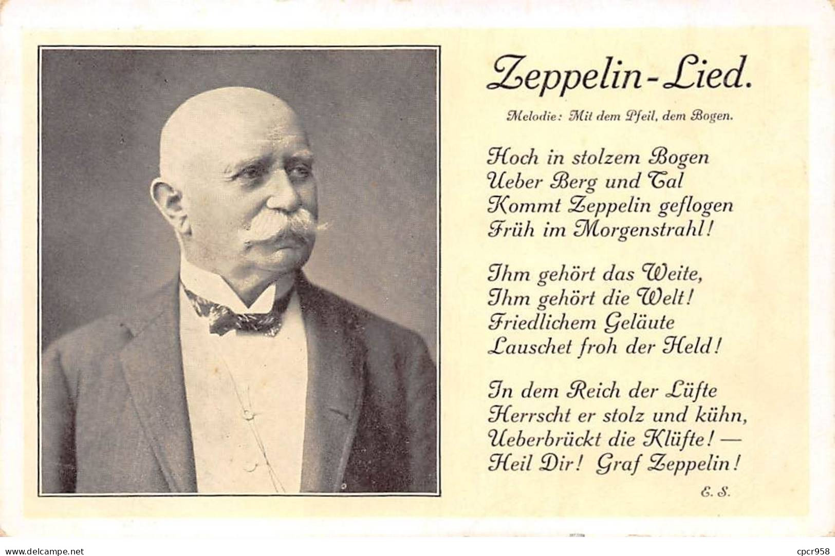 Aviation - N°81323 - Dirigeable - Zeppelin Lied - Portrait - Zeppeline