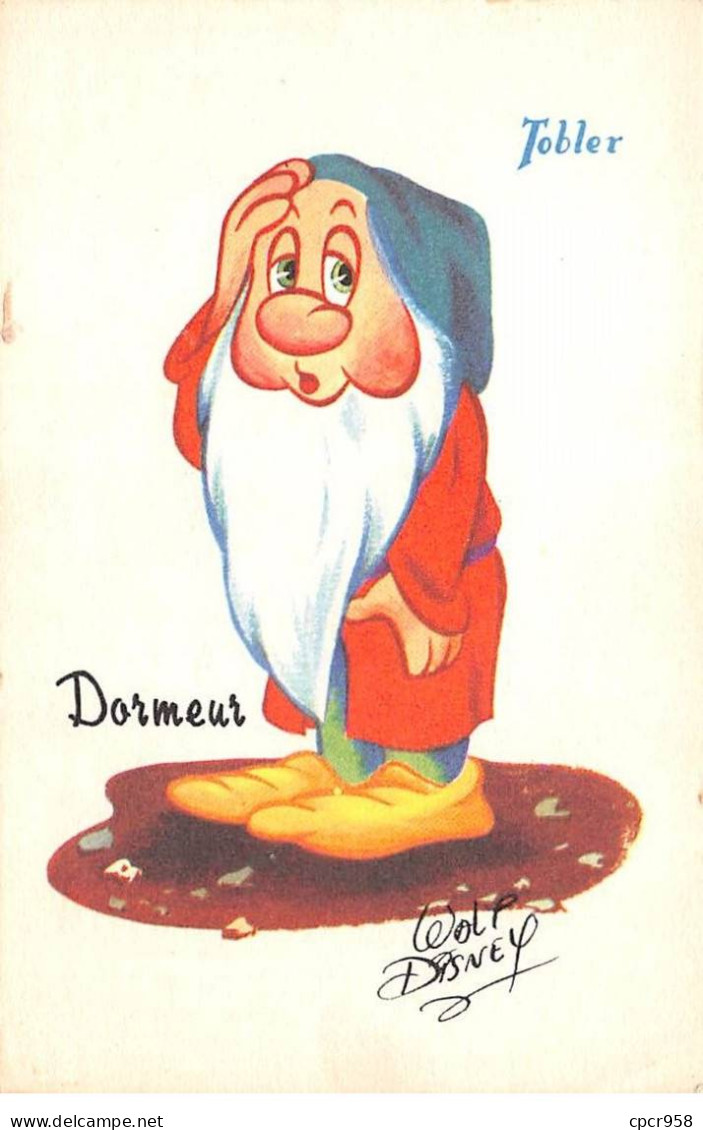 Disney - N°82650 - Tobler - Dormeur - Carte Publicitaire - Disneyland
