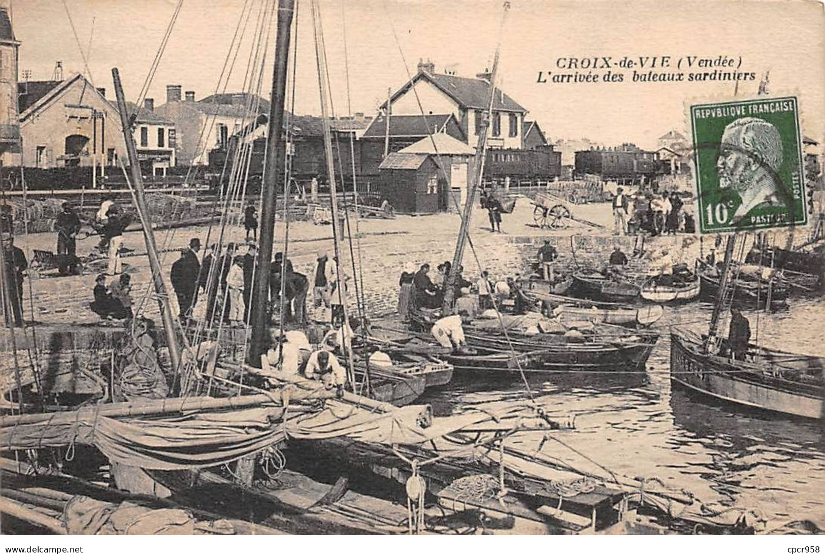 85 - CROIX DE VIE - SAN42719 - L'Arrivée Des Bateaux Sardiniers - Sonstige & Ohne Zuordnung