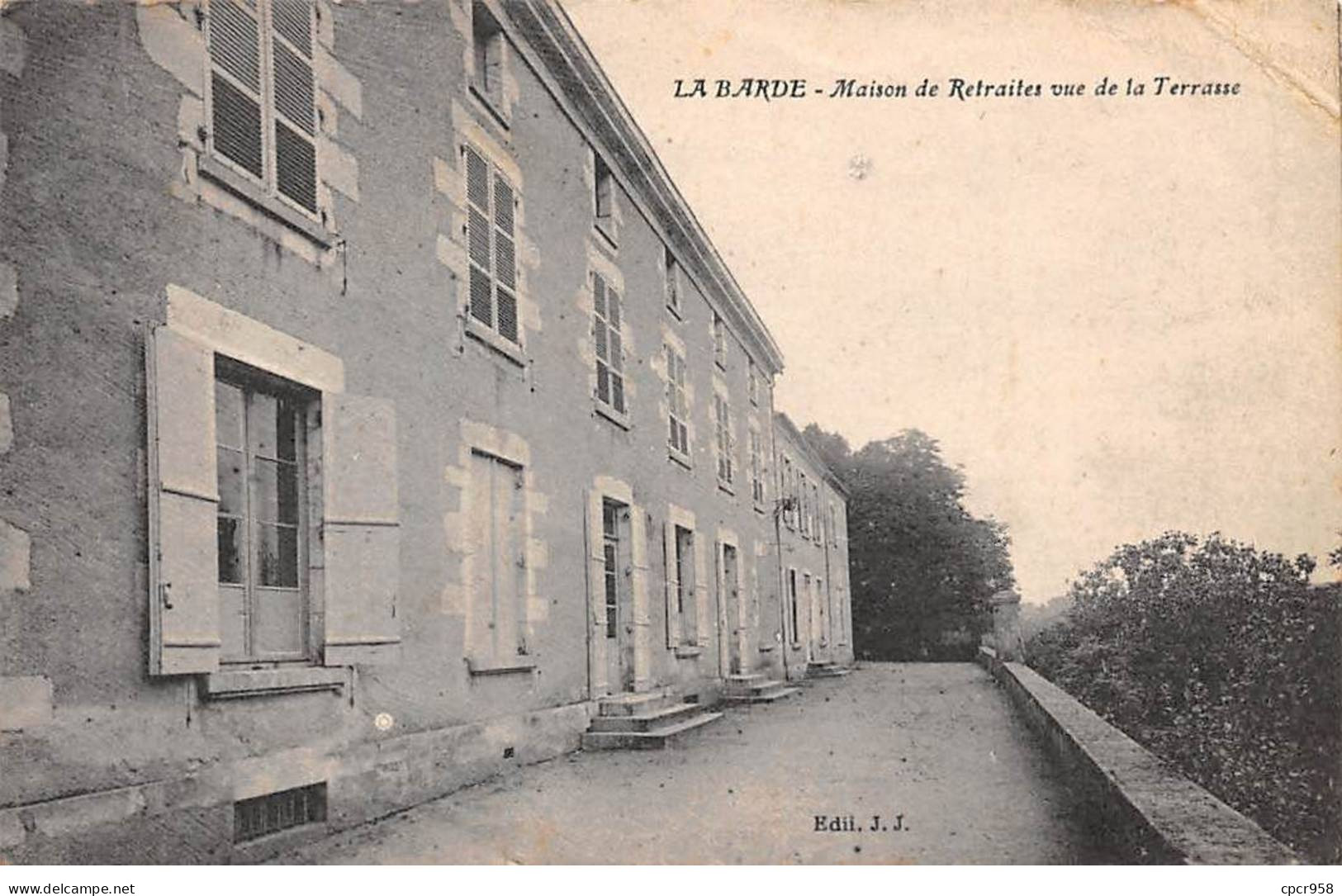 24 - LA BARDE - SAN43282 - Maison De Retraites Vue De La Terrasse - Pli - Autres & Non Classés